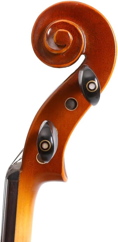 Violin 1/2 size Beginner Violin kit for Kids &Students Spruce Top Maple Back Side Starter Violin with Case,Bow,Rosin,Tuner,Shoulder Rest and Extra Strings