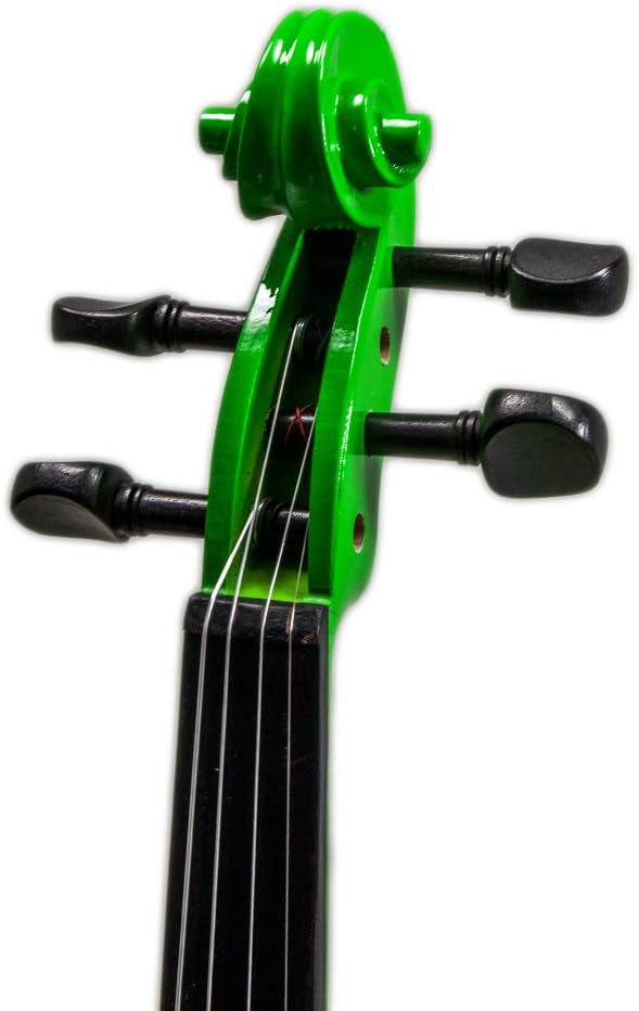SKY Full Size VN202 Wood Green Violin Beautiful Color with Brazilwood Bow and Lightweight Case