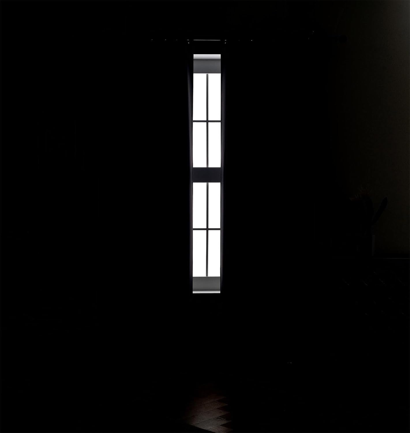 MIUCO Blackout Curtains Room Darkening Textured Grommet Window Curtains for Living Room 2 Panels 52x63 Inch Dark Grey