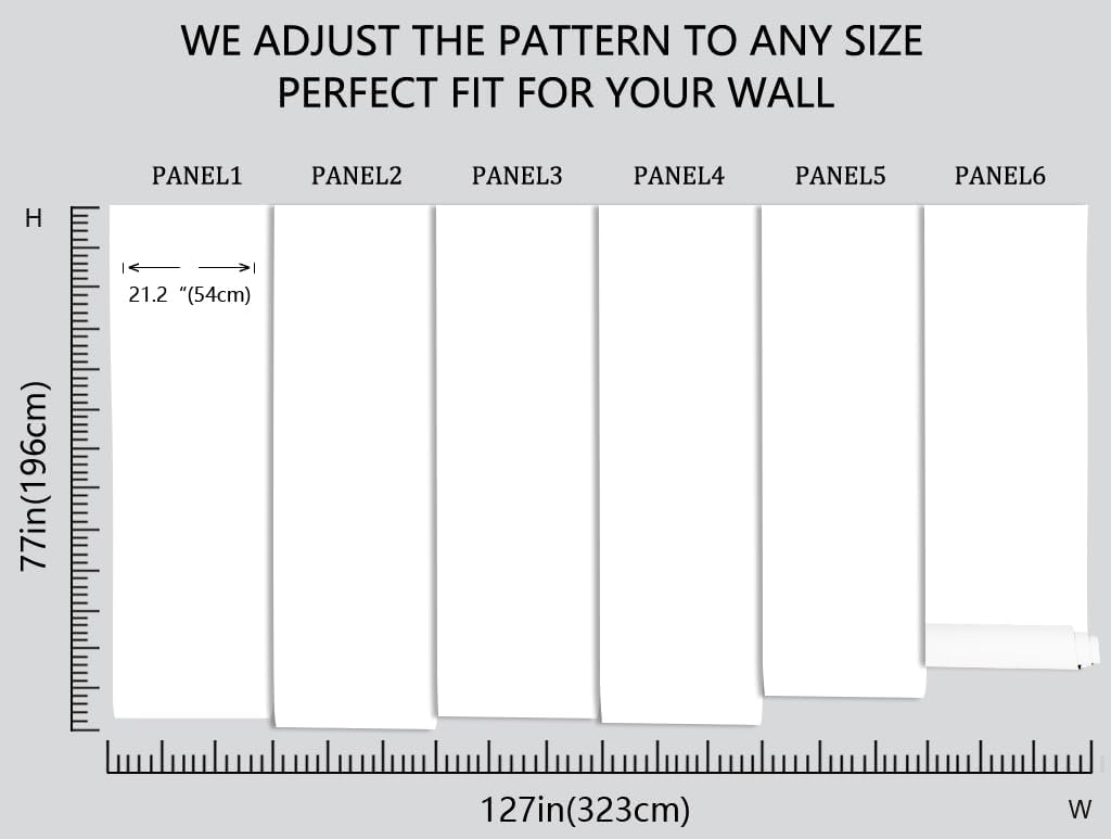 The Undersea World Wallpaper Ocean Dolphin Fish Wall Mural Large Wall Decor for Living Room Bedroom Dining Room(Not Self-Adhesive)