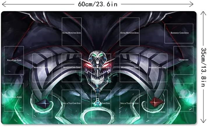 New Mlikemat Playmat Exodia,The Destroyer TCG CCG OCG Trading Card Game Mat with Zones + Free Bag (ZD039-185-A)
