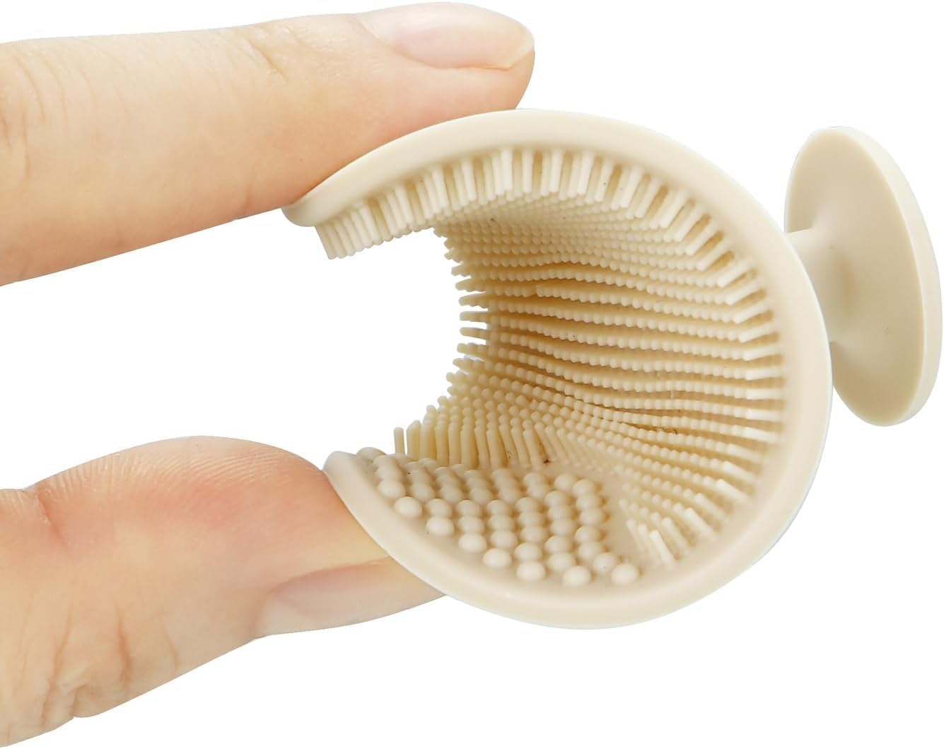 PandaEar 3 Pack Baby Brush and Comb Set Newborn, Silicone Cradle Cap Brush for Babies, Soft Newborn Hair Brush with Soft Goat Bristles, Wooden Toddler Comb Hairbrush Set for Boys and Girls