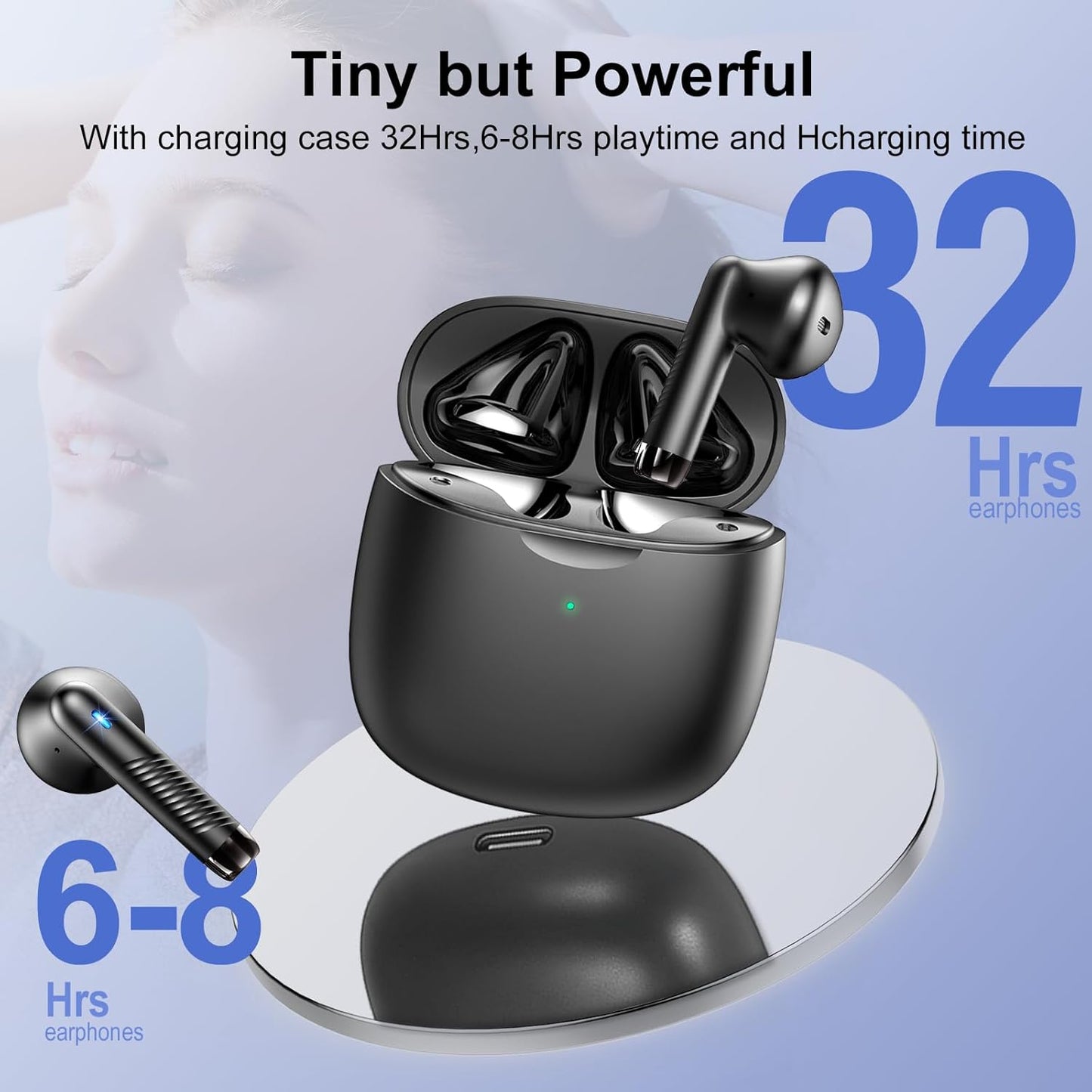 AI Translation Earbuds Real Time with Audio and Video Calls, 3-in-1 Language Translator Earbuds Support 164 Languages and 7 Translation Modes, 32H Buletooth 5.3 Headphones with Mic Translating Device