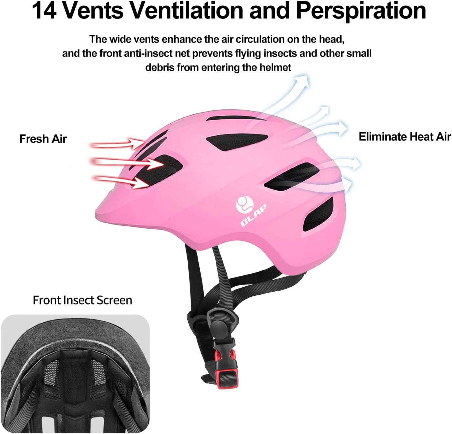 GLAF Baby Bike Helmet Toddler Helmets for 1 Year Old and up Infant Girls Boys Multi Sport Adjustable for Scooter Bicycle Kids Youth Child Skateboard Safety Cycling