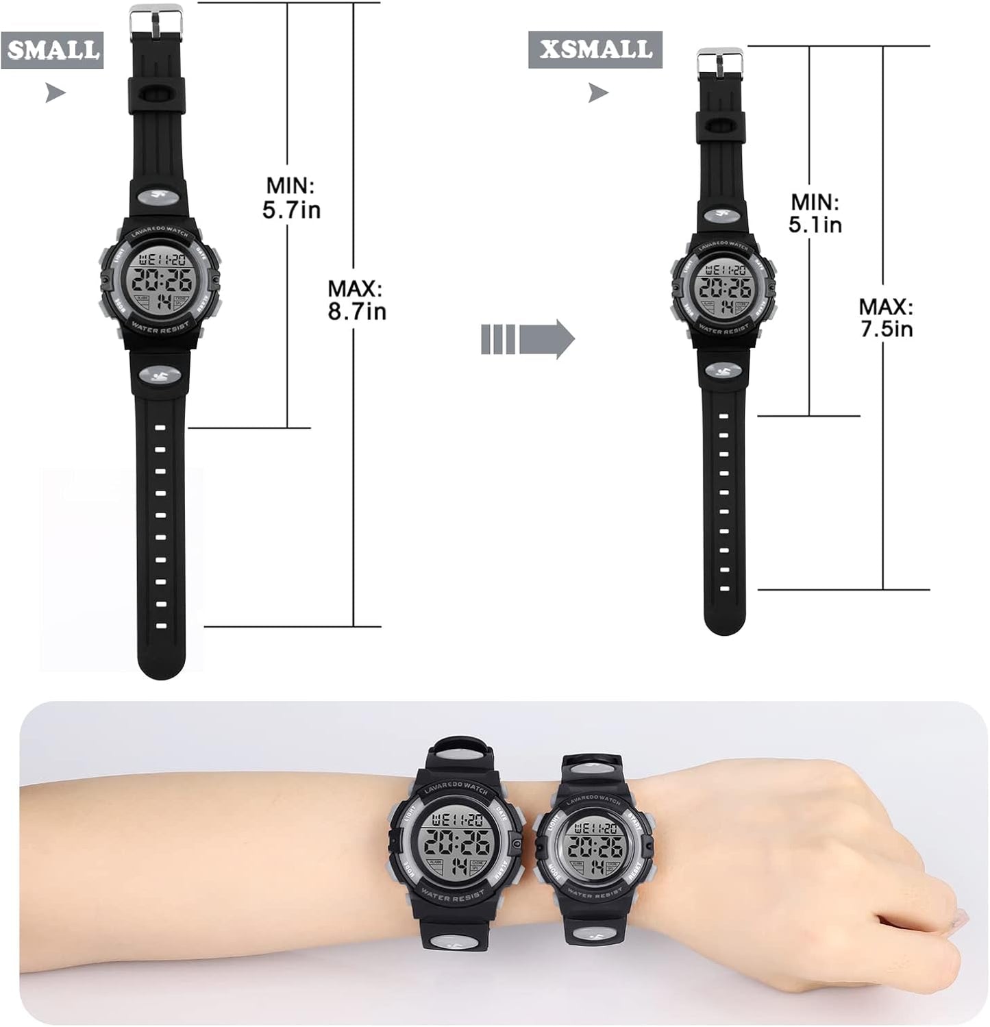 Kids Watch,Boys Watch for 3-15 Year Old Boys,Digital Sport Outdoor Multifunctional Chronograph LED 50 M Waterproof Alarm Calendar Analog Watch for Children with Silicone Band,Kids Gift