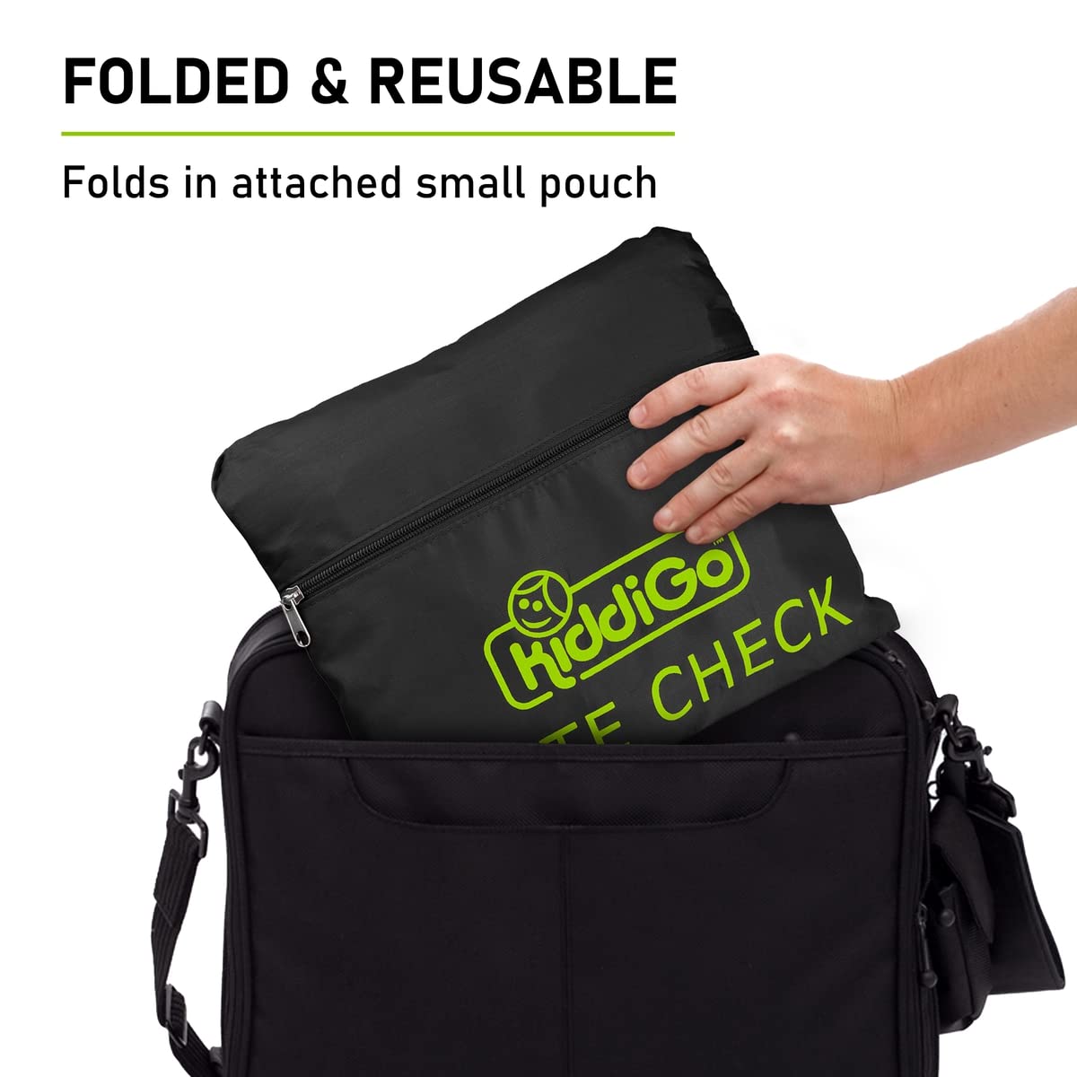 Travel Stroller Bag for Airplane, Black and Green, 47" H x 24" W x 15" D, Fits Most Large, Single, Double, Jogging Strollers,Waterproof, Heavy-Duty Protection, Easy-to-Carry Design