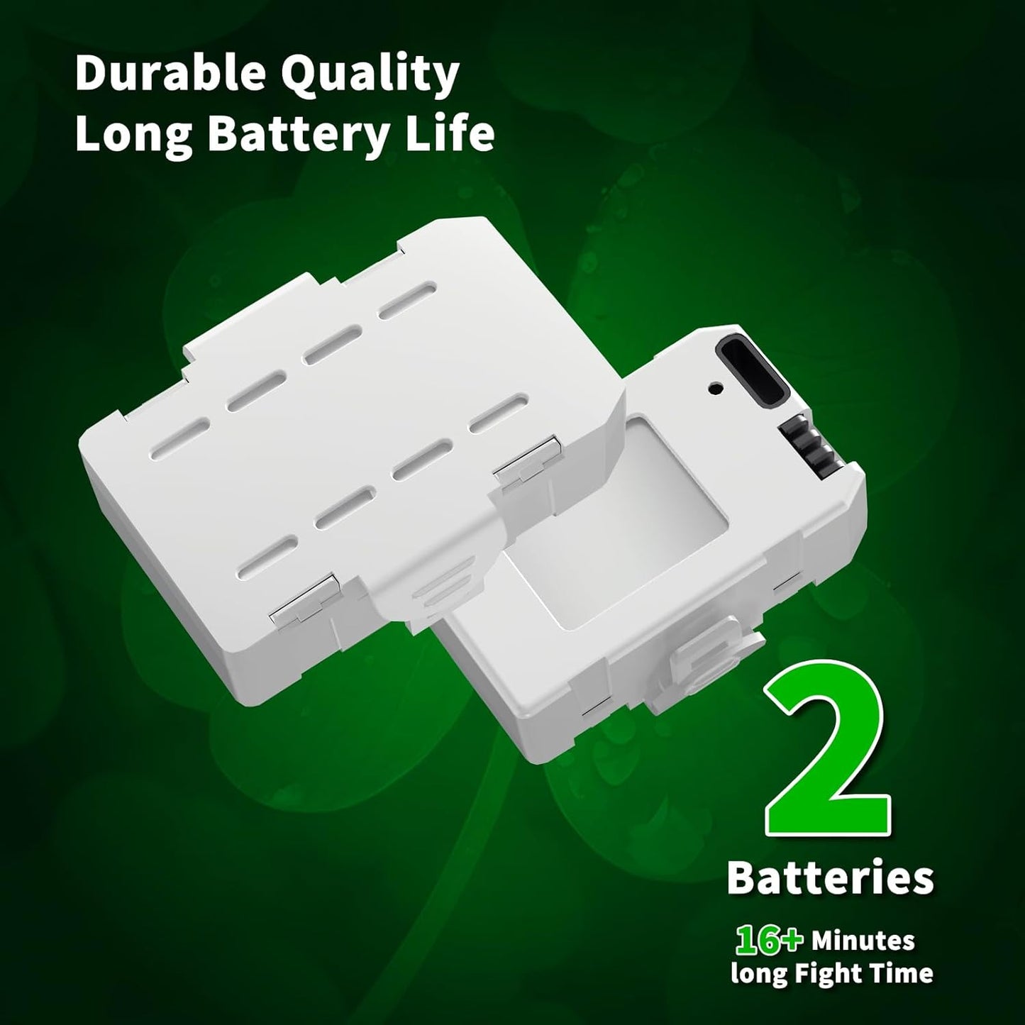 Clover Mini Drone for Kids – Beginner-Friendly LED Quadcopter with Dual Modular Batteries, Easy to Fly, Altitude Hold, One-Key Takeoff, 360 Flips – Gift for Boys & Girls Age 6+