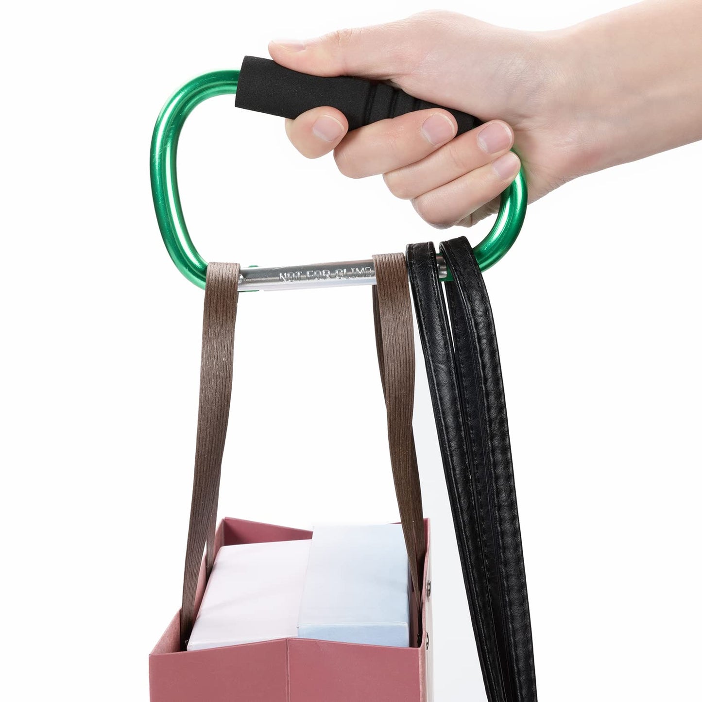 Stroller Hooks by Baby,2 Pack Convenient Organizer Hook Bag Clips to Diaper Bags Green