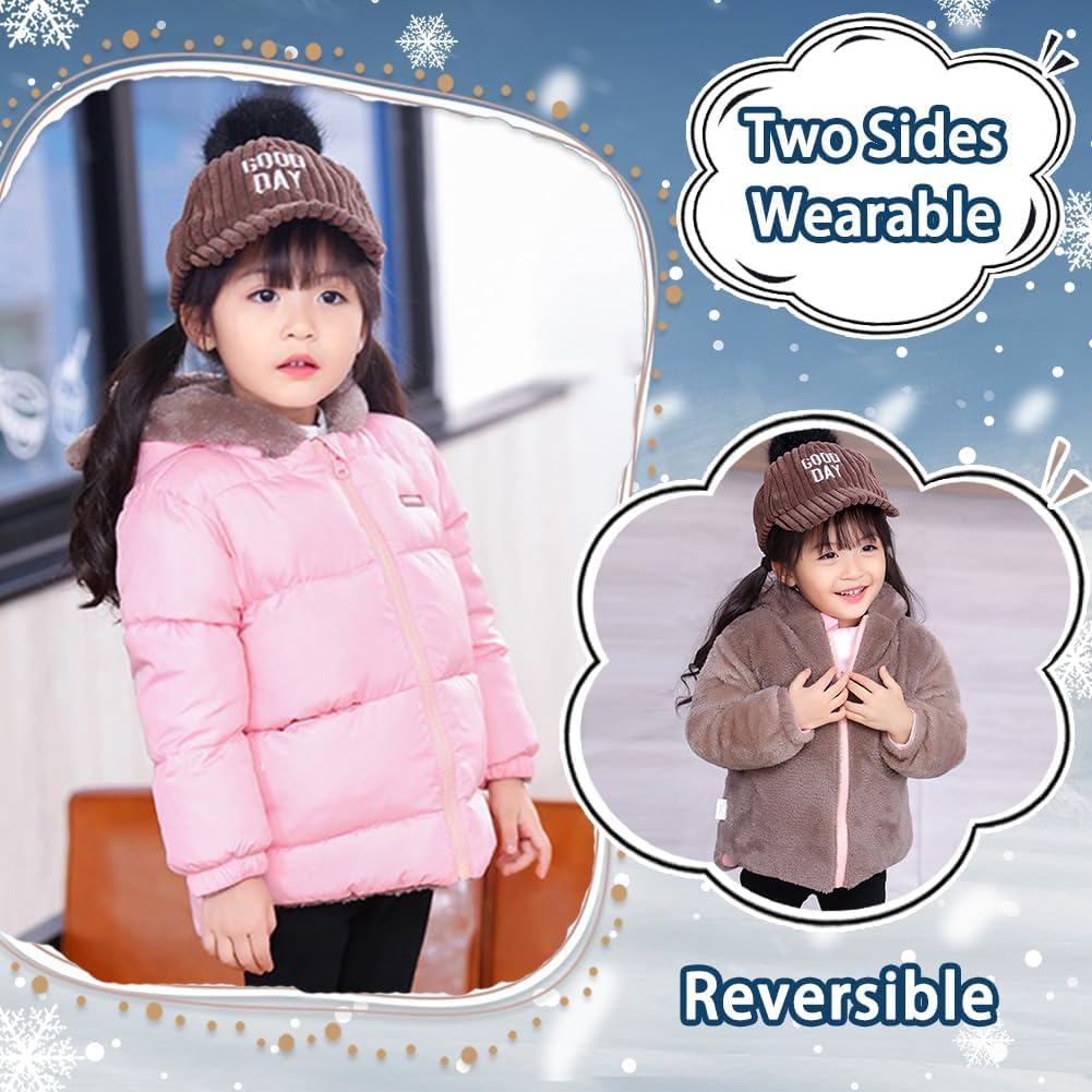 Fairy Baby Infant Baby Winter Coat Cute Teddy Bear Hooded Jacket Warm Fleece Outerwear Windproof Toddler Boys Girl 6M-4T