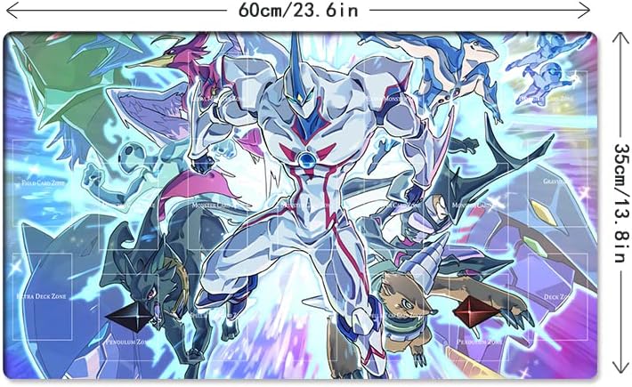 New Mlikemat Playmat Elemental TCG CCG OCG Trading Card Game Mat with Zones + Free Bag (ZD039-388-A)