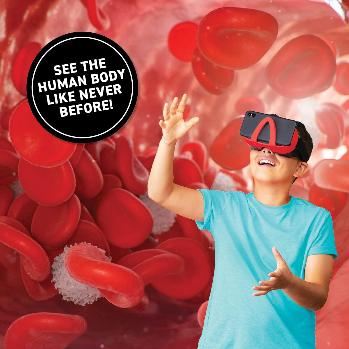Virtual Reality Human Body Gift Box- Illustrated Interactive VR Book and STEM Learning Activity Set - for Ages 8 and Up