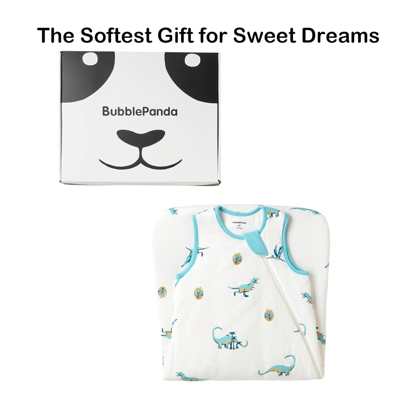 BubblePanda Rayon Made from Bamboo Sleep Sack 0-6 Months 0.5 Tog Soft Newborn Sleep Sack 3-6 Months for Infant Babies 2-Way Zipper Wearable Blanket Baby 0-3 Months