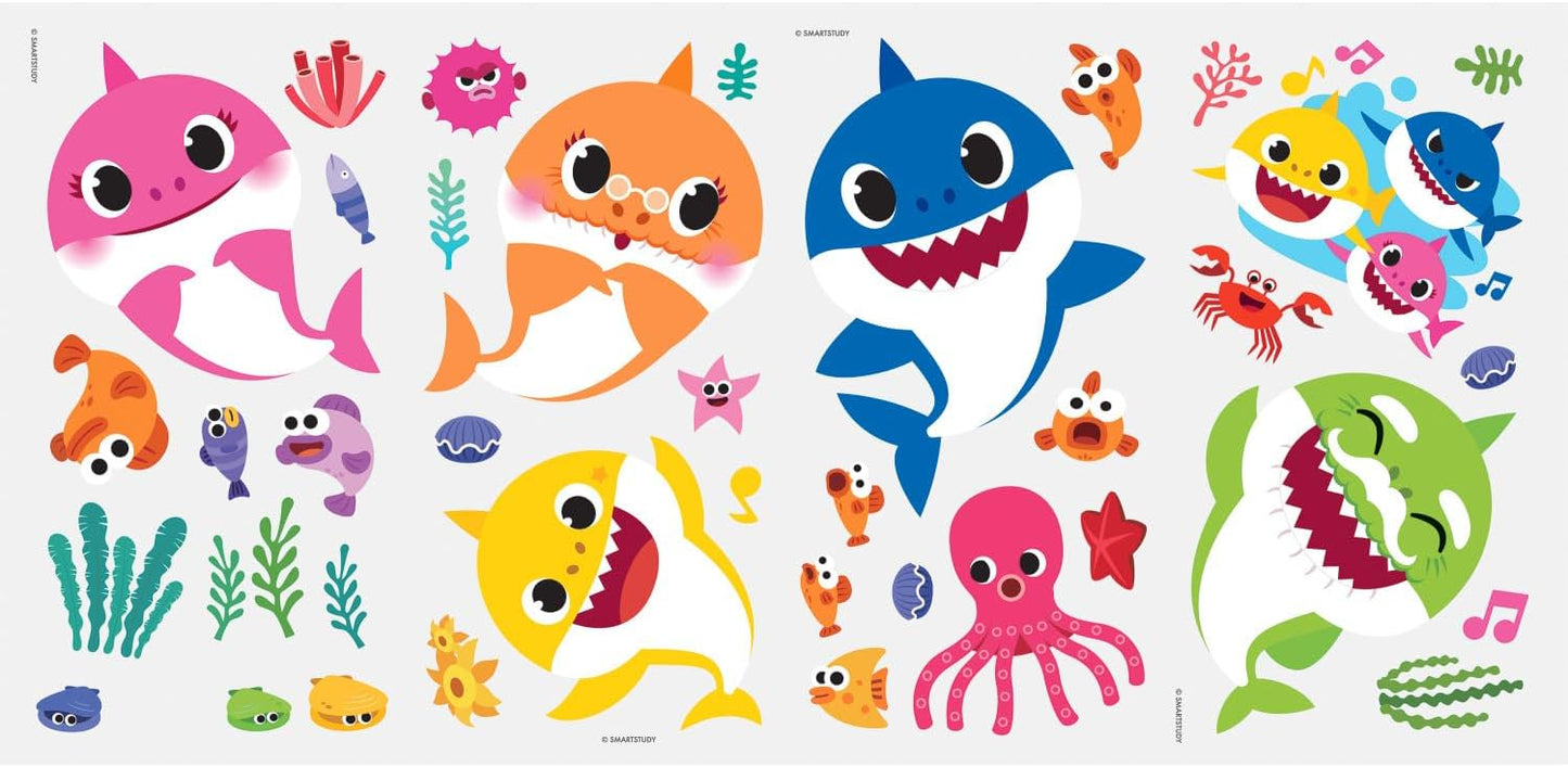 RoomMates RMK4303SCS Baby Shark Peel and Stick Wall Decals