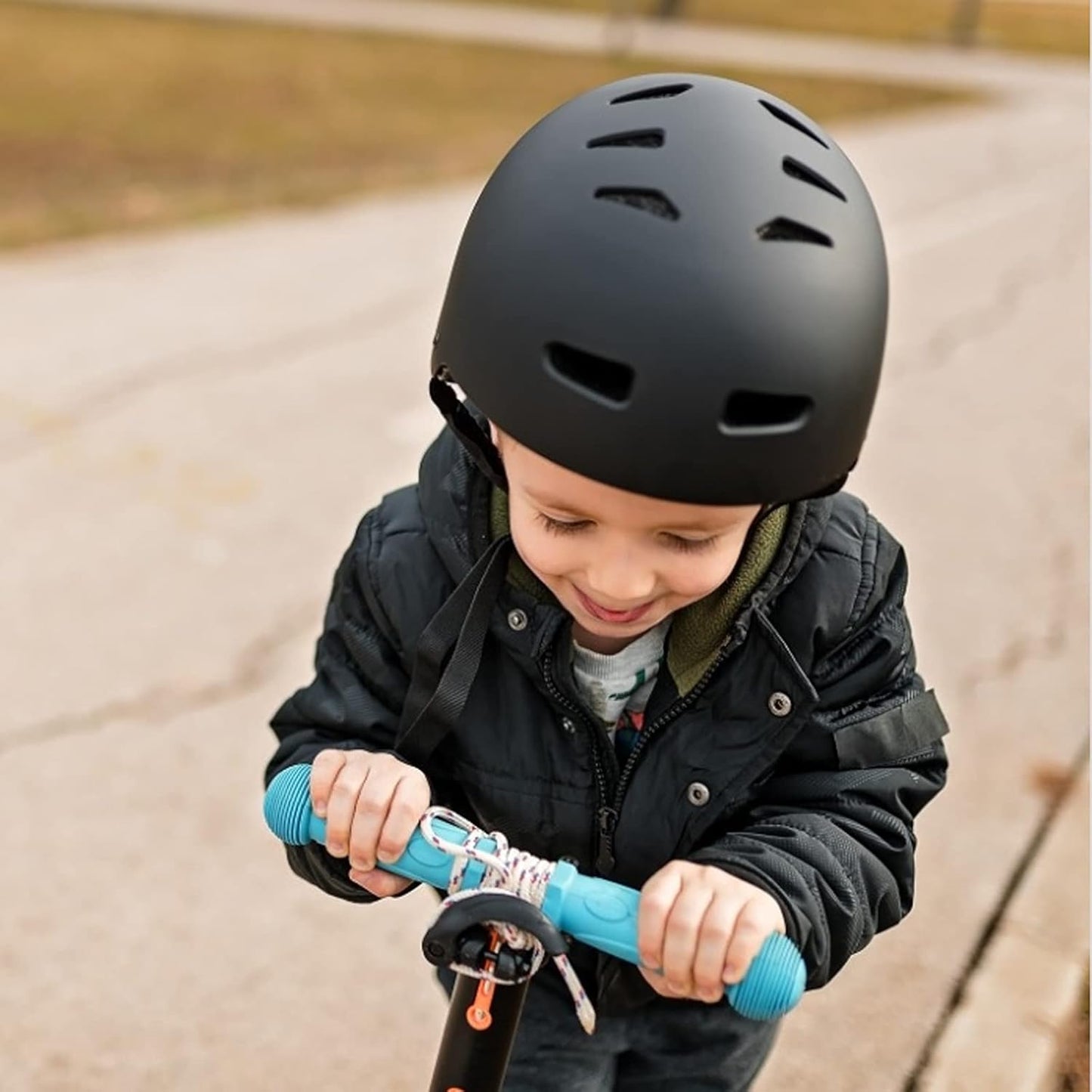 Adjustable Kids Bike Helmet with Knee Pads Elbow Pads Wrist Guards for Age 3-5-8-14+ Youth/Teens,Ventilation Multi-Sport Scooter Roller Skate Rollerblading Skateboarding Climbing Cycling