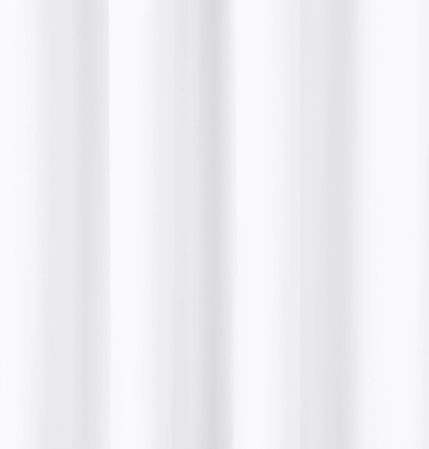 Amazon Basics Light Blocking Room Darkening Blackout Window Curtain with 2 Panels Grommets, for Living Room and Bedroom, 52 x 63 inches, White - Set of 2