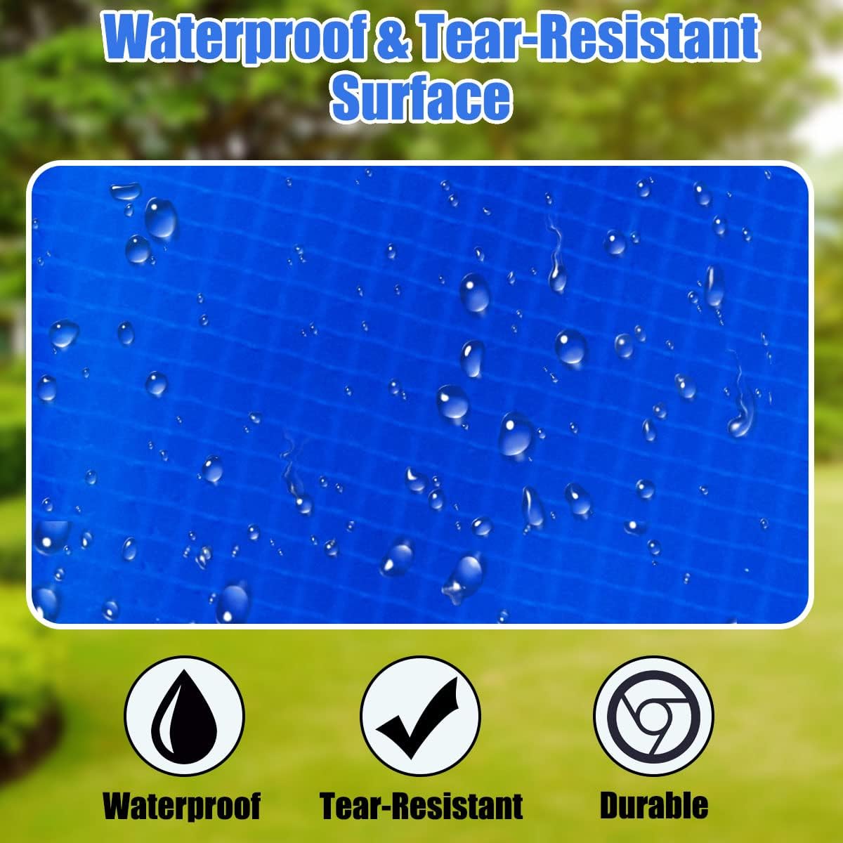 Giantex Trampoline Pad, 8ft 10ft 12ft 14ft 15ft 16ft Trampoline Replacement Safety Pad, No Holes for Pole, Waterproof Trampoline Accessories Spring Cover