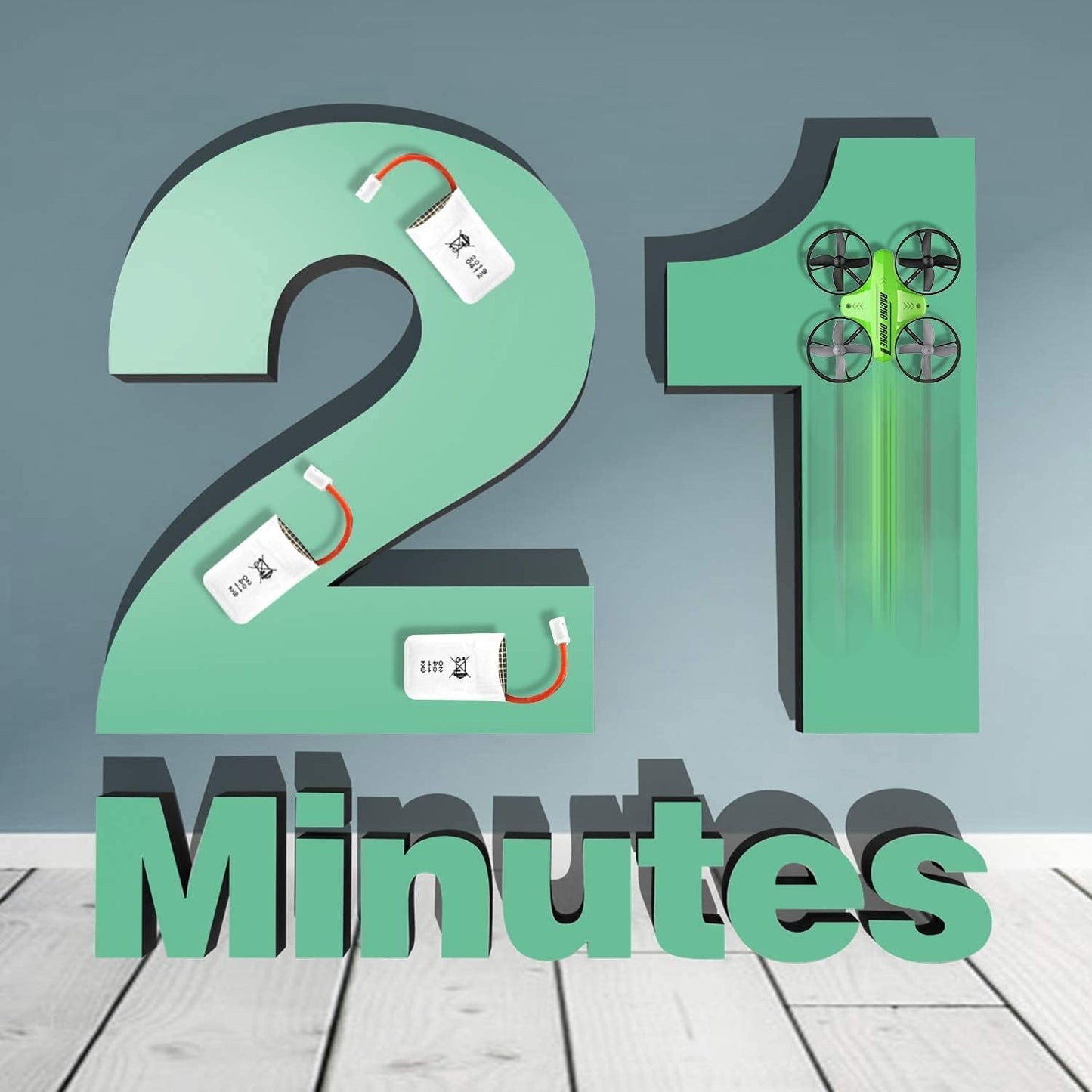 Mini Drone Easy to Fly Drone for Kids & Beginners, Indoor Outdoor Nano RC Helicopter Quadcopter with Auto Hovering, Headless Mode, Remote Control, Children's Day Gift for Boys Girls -Green