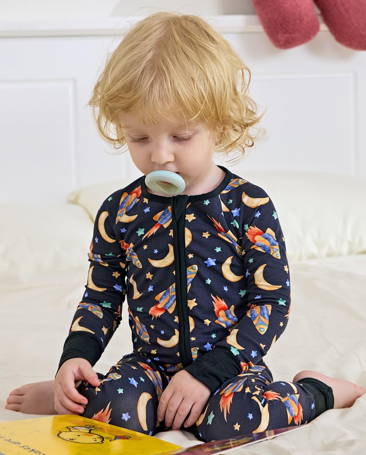 Bamboo Viscose Baby Convertible Footie Pajama, Zipper Pajamas for Baby Boys & Girls, Sleep & Play Footed Pjs