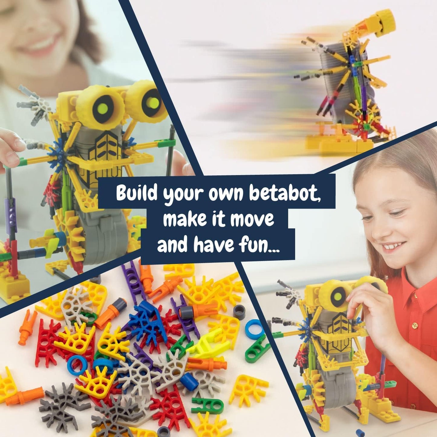 Science4you - Betabot Robot Building Kit for Kids 8-14 Years - Build Your Own Robot with This Construction Kit, Robotics Kit with 126 Pieces, Educational Toys for 8 Year Olds, Stem Toys Age 8+