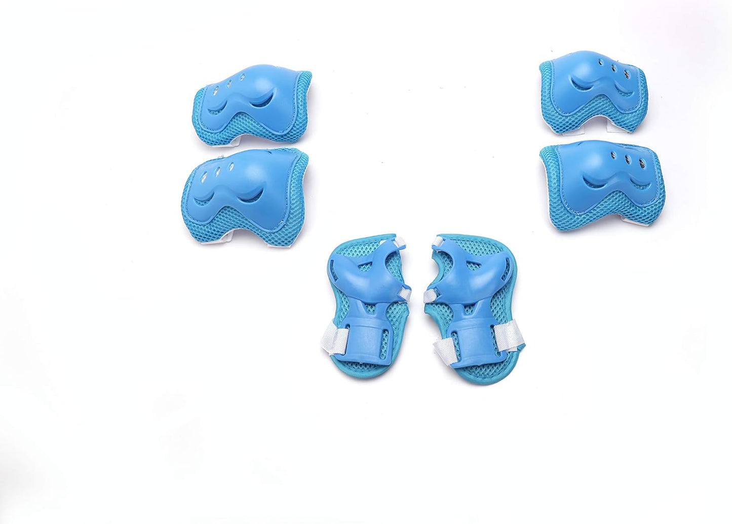 Kids Helmet Knee Elbow Pads Wrist Guard Sport Protective Gear Adjustable Scooter Skateboard Roller Bike Skate Cycling Safety Set for Boy Girl 4-12 Years