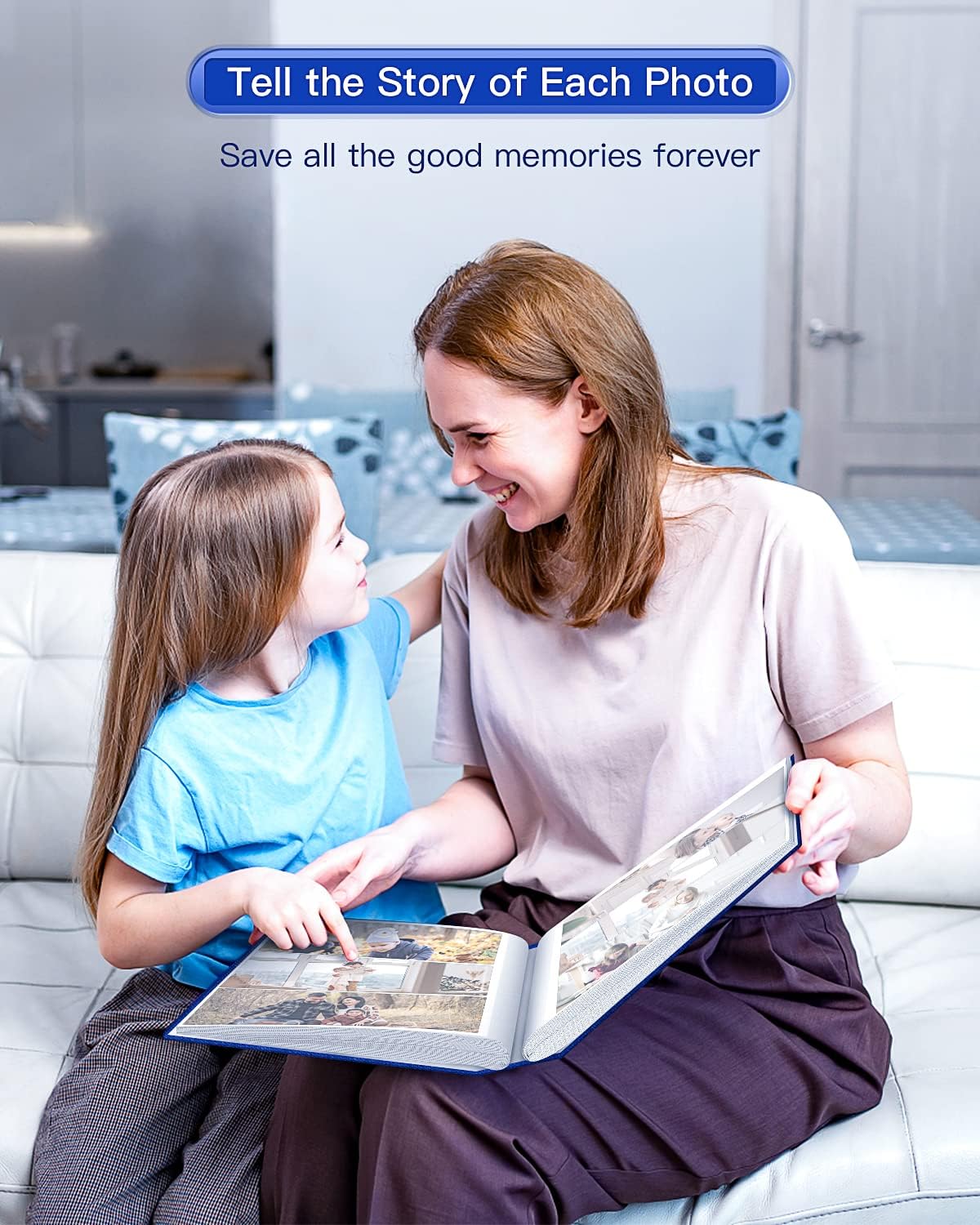 popotop Photo Album 4x6-300 Photos Linen Cover Photo Books with 300 Horizontal Pockets,Slip-in Picture Albums for Family Wedding Anniversary Baby Vacation Pictures