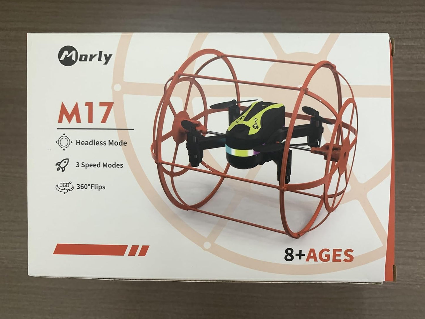 M17 Mini Drone Land-Air Dual Mode Indoor RC Quadcopter with Protective Cover for Beginners Headless Mode One Key Take-off/Landing 3D Flip 3 Speed Modes Rechargeable Battery