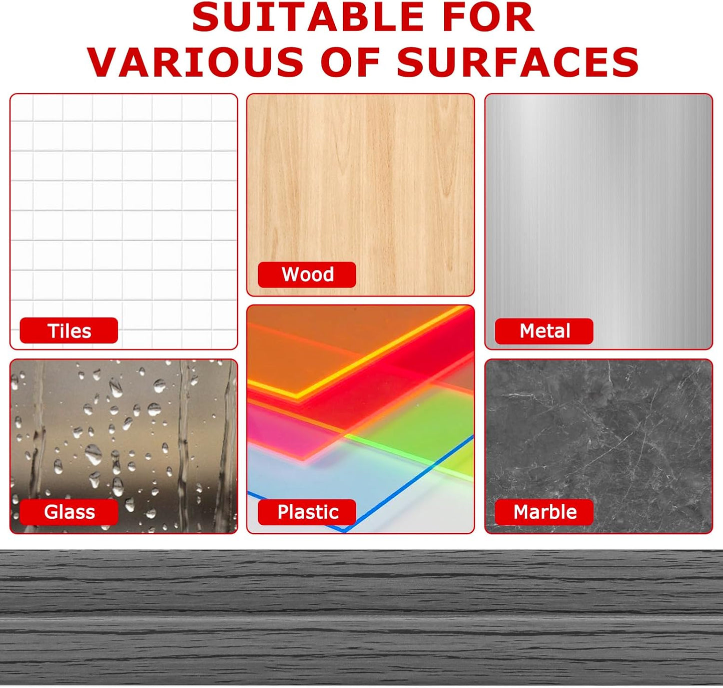 Flexible Wall Corner Protector Moulding Trim Peel and Stick Wall Corner Guards Edge Protector Self Adhesive Molding Trim Strip for Edge Ceiling (Deep Gray Wood Grain, 2.4 in x 10 Ft)