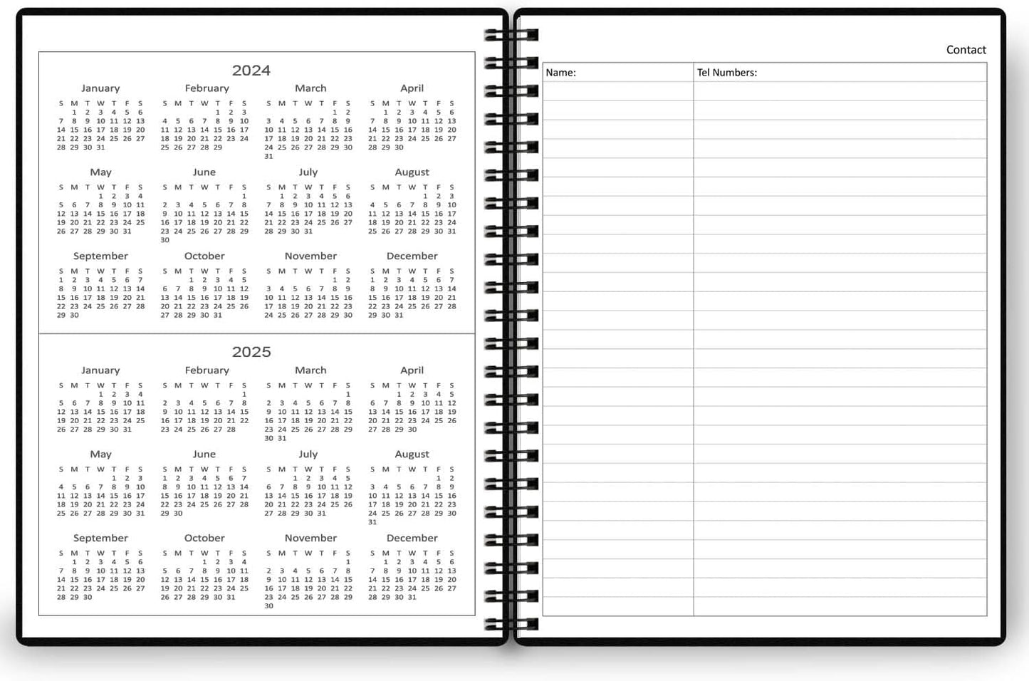 Undated Daily Planner - Undated Planner with Hourly Schedules, Action Items and Follow-up, A4 Daily Organizer Notebook to Increase Productivity, Appointment Book for Time Management, 8.5 × 11 Inch