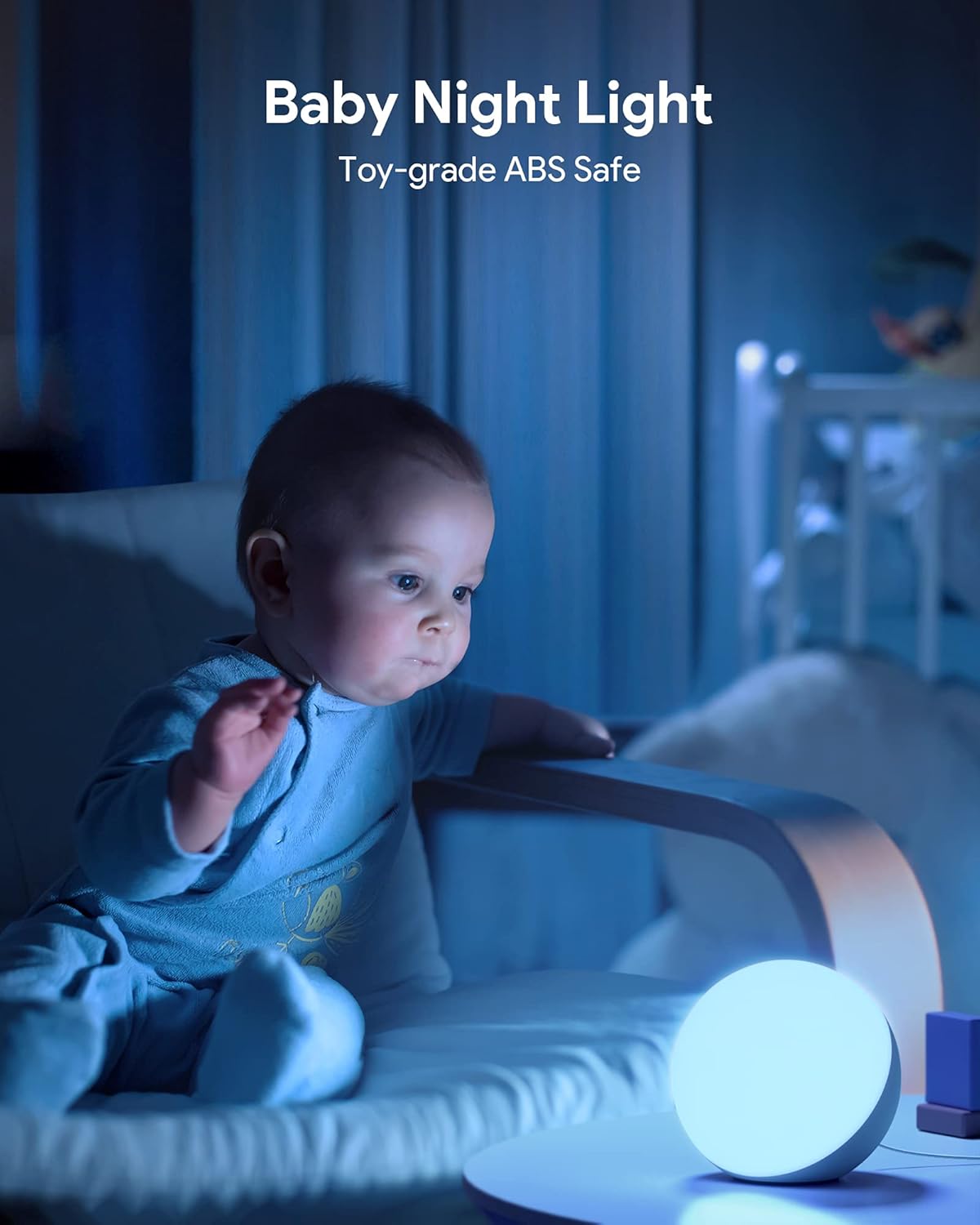 Hifree Touch Lamp, Multicolor Night Light for Kids, Small LED Table Lamp for Bedroom, Dimmable Bedside Lamp with Warm & White Light