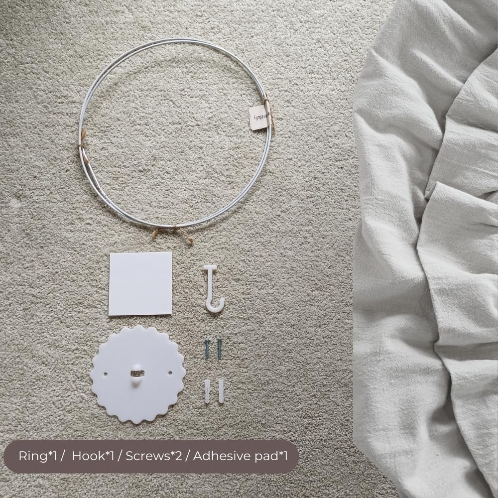 Wonder Space Kids Bed Canopy with Ruffles, Lace Frilled Cotton Tent Net, Pastel Neutral Colors for Boys & Girls, Nursery Room Baby Crib Hanging Curtain Mosquito Net Children Reading Nook Decor (Grey)