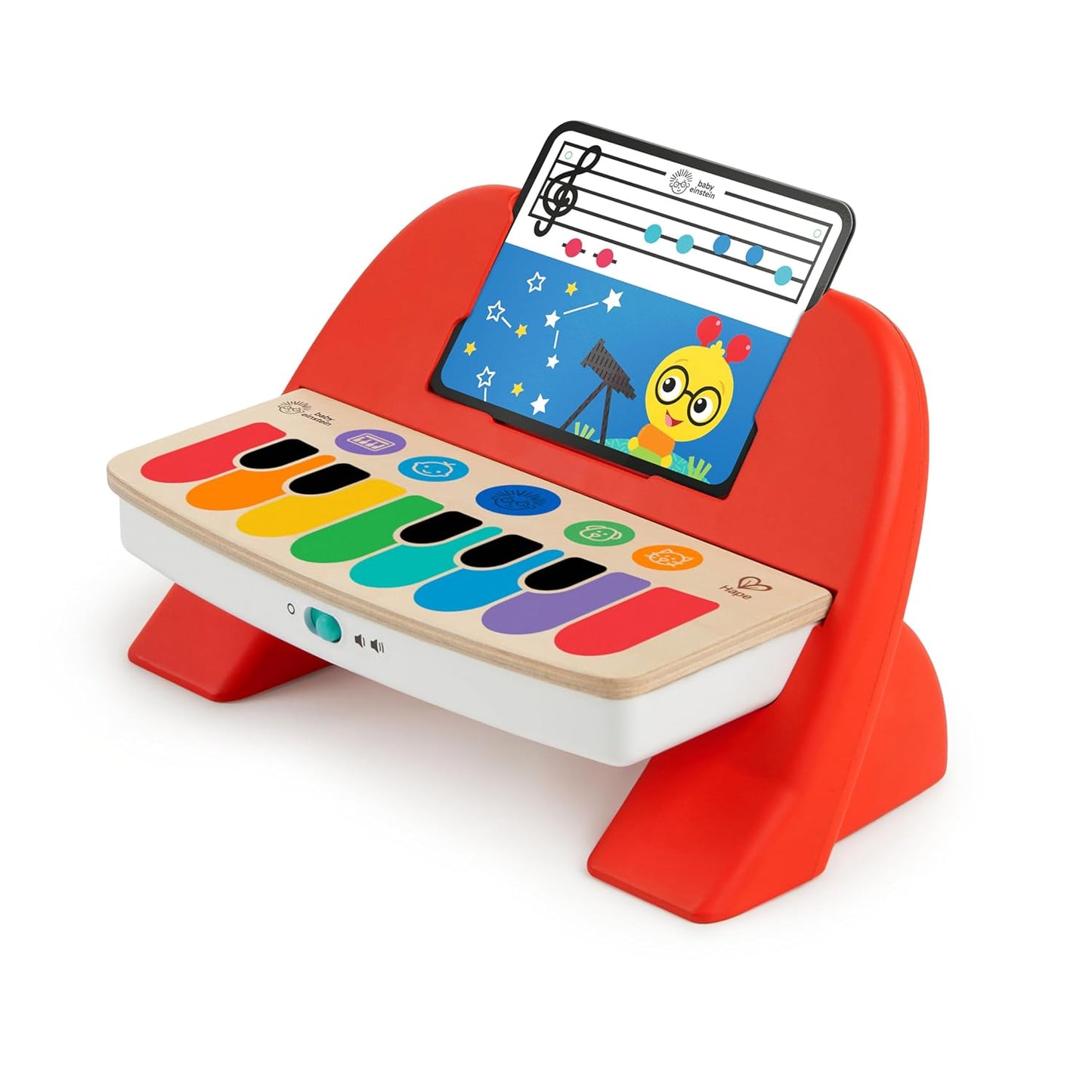 Baby Einstein Cal’s First Melodies Magic Touch Wooden Piano Musical Baby Toy, Ages 6-36 Months
