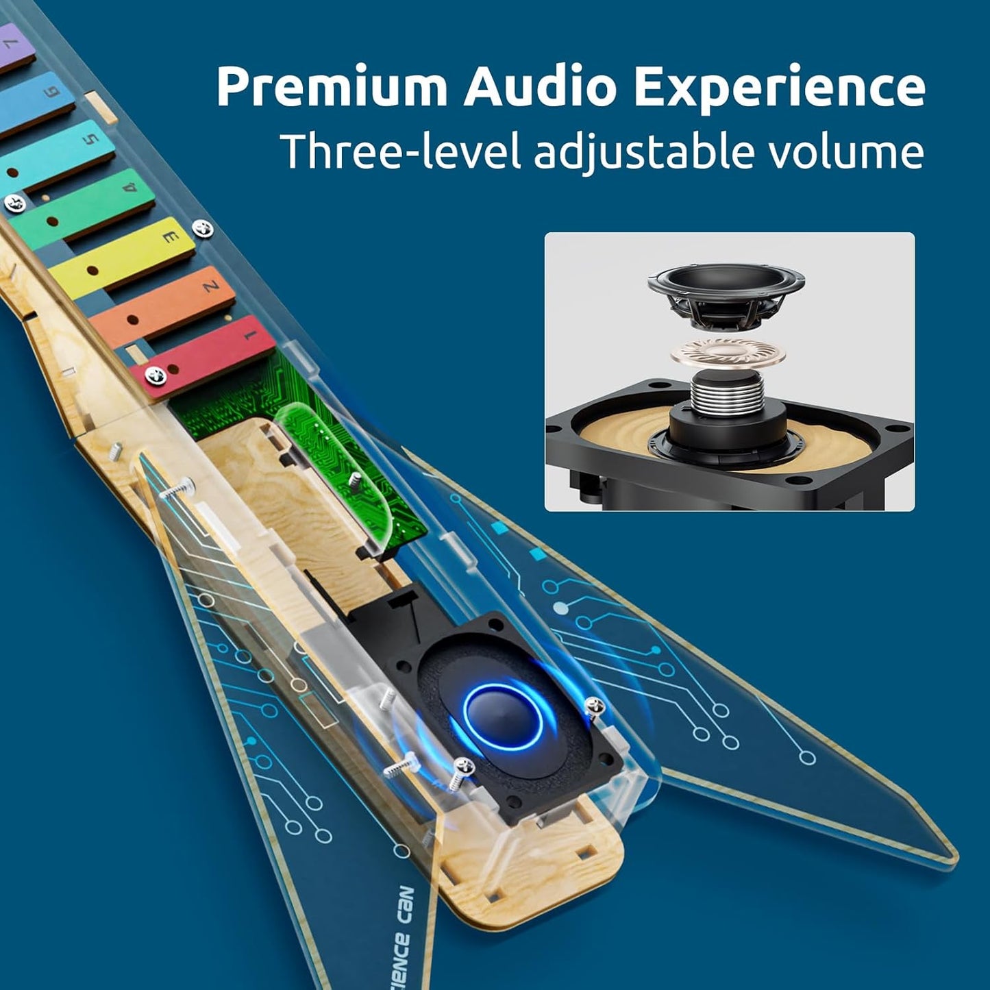 Science Can Science Kit for Kids Age 8-12, DIY Electronics Guitar Stem Kits, 3D Wooden Puzzles Building Own Musical Instruments, Great Gifts Stem Toys for Ages 8-13 Boys & Girls