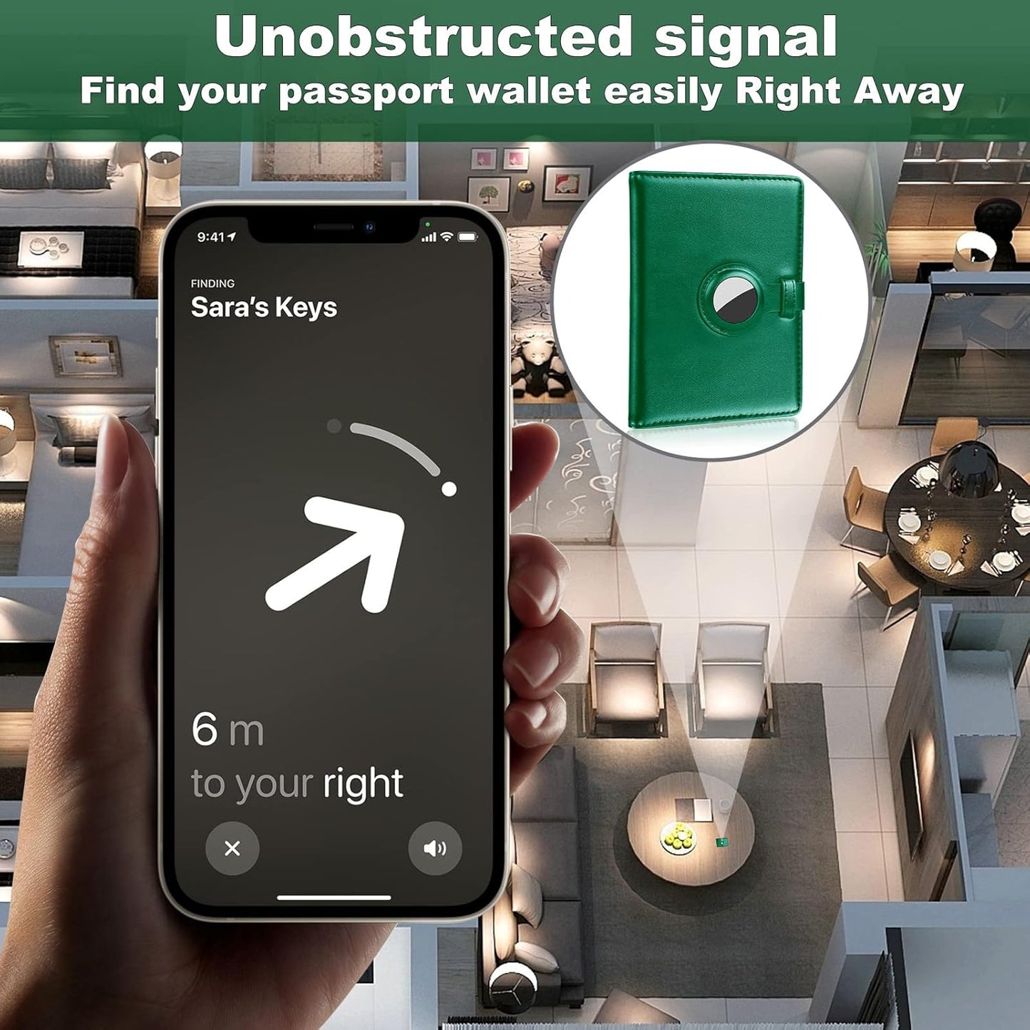 Passport Holder and Vaccine Card Holder Combo with Passport Cover Wallet Travel Passport Wallet Case for Men and Women (Green)