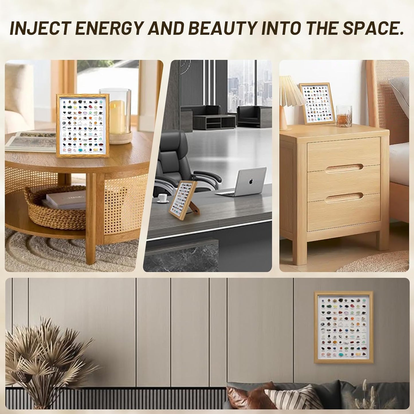 80 PCS Natural Crystal Collection, Crystal and Gemstones for Decoration, Healing Crystal Rocks Set, Mineral Specimens-Crystal Chips Set for Home Decor, Office Desk Decor, Gift