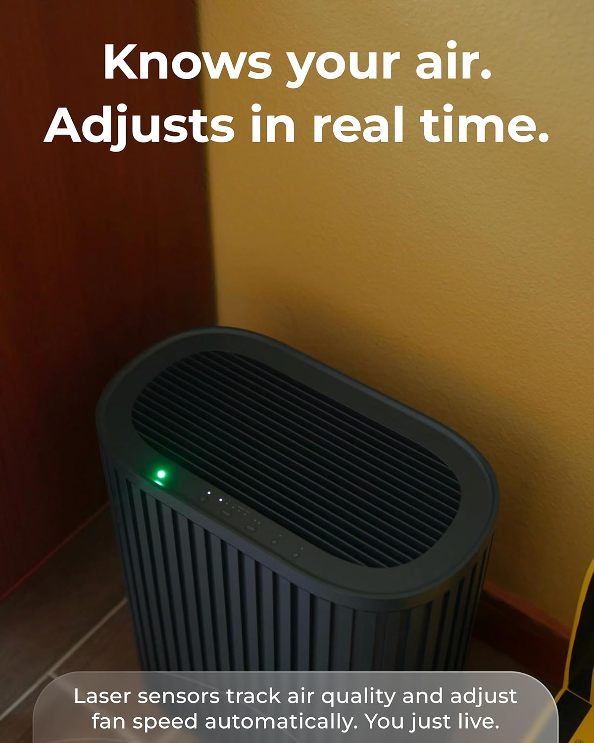 Windmill Air Purifier for Home - 3-In-1 Filtration for Smoke & More - True HEPA Filter, Activated Carbon, & Pre-Filter - Covers Up To 1950 sq ft - Ultra-Quiet - App Compatible - Navy