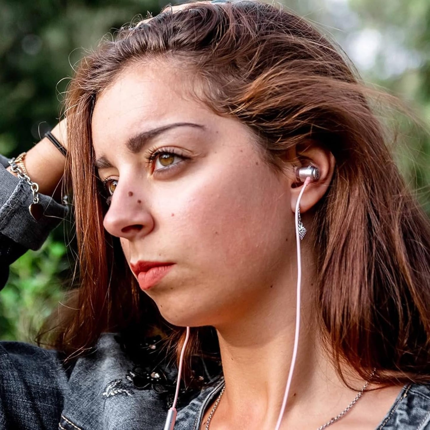 LUDOS Clamor USB C Headphones for iPhone 16 15 Pro Max Plus iPad Pro, 5 Years Warranty, USB-C Earbuds for Samsung Galaxy S24 S23 Ultra S22 S21 FE S20 A55 A54 A53, USB Type C Earphones - Pink