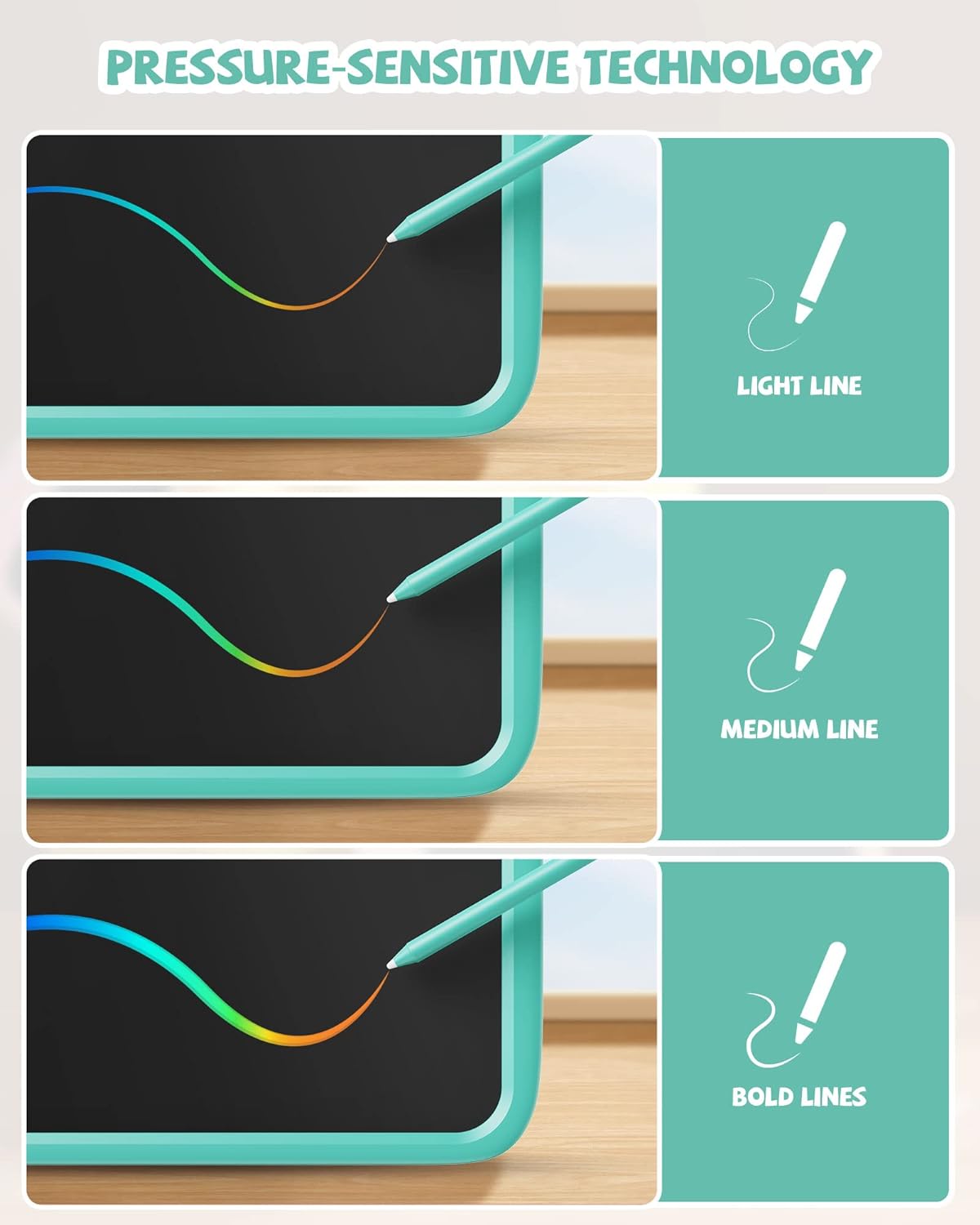 LCD Writing Tablet Dinosaur Toy for Kids,10 inch Doodle Board Drawing Pad Tablet with Lock Function, Erasable, Portable, Educational Learning Toy Gifts for 3 4 5 6 Years Old Boys Girls (Blue)