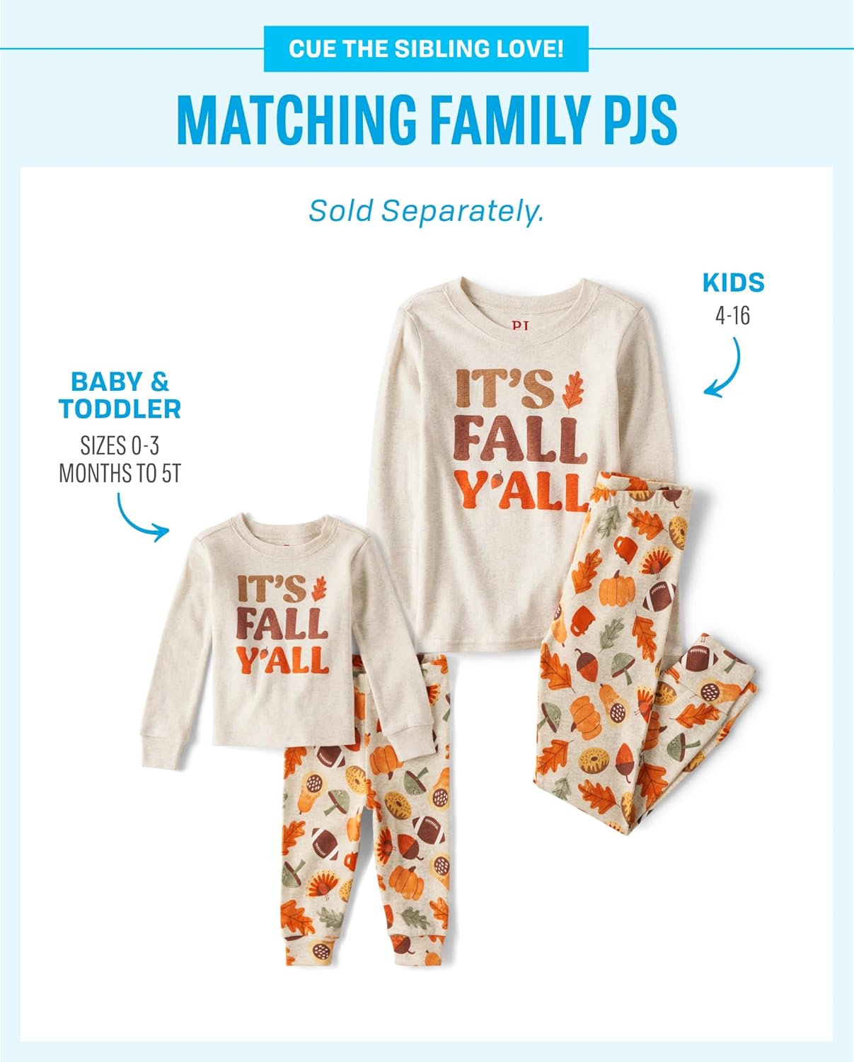 The Children’s Place Family Matching, Christmas and Holiday Pajama Sets, Cotton