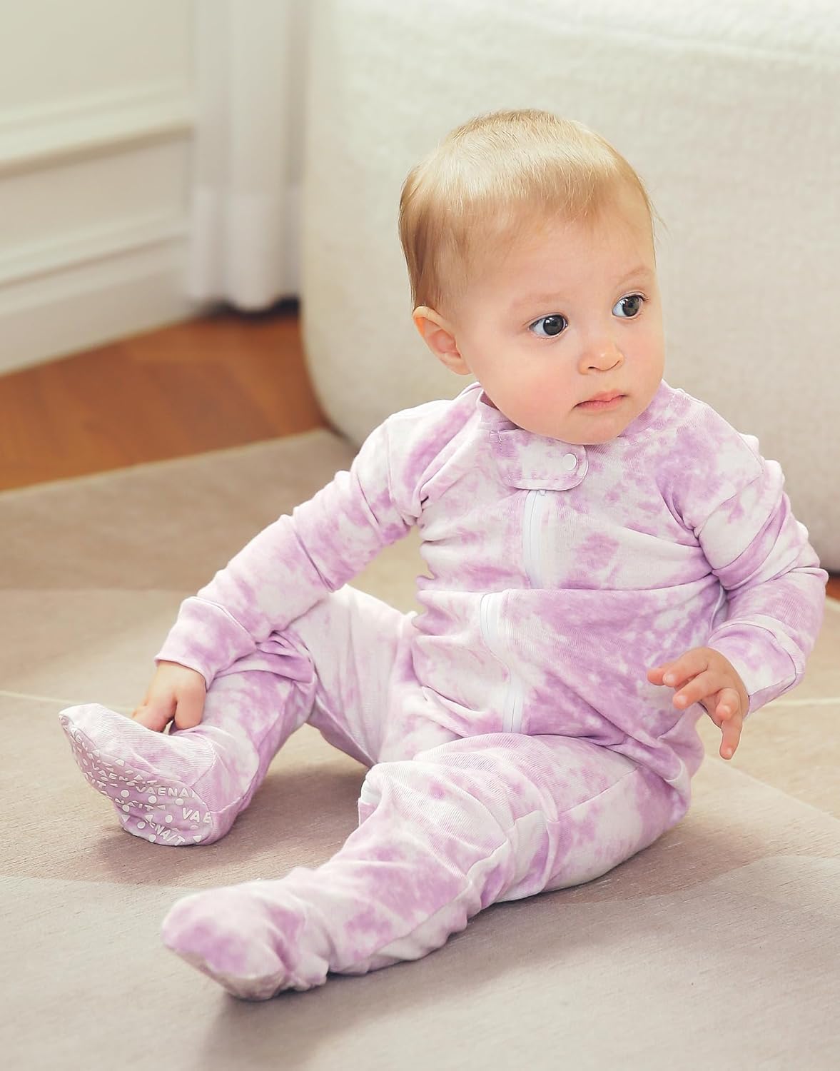 VAENAIT BABY Infant Toddler Boys Girls Footed Pajamas One-PIece Romper Sleep and Play 0M-2T