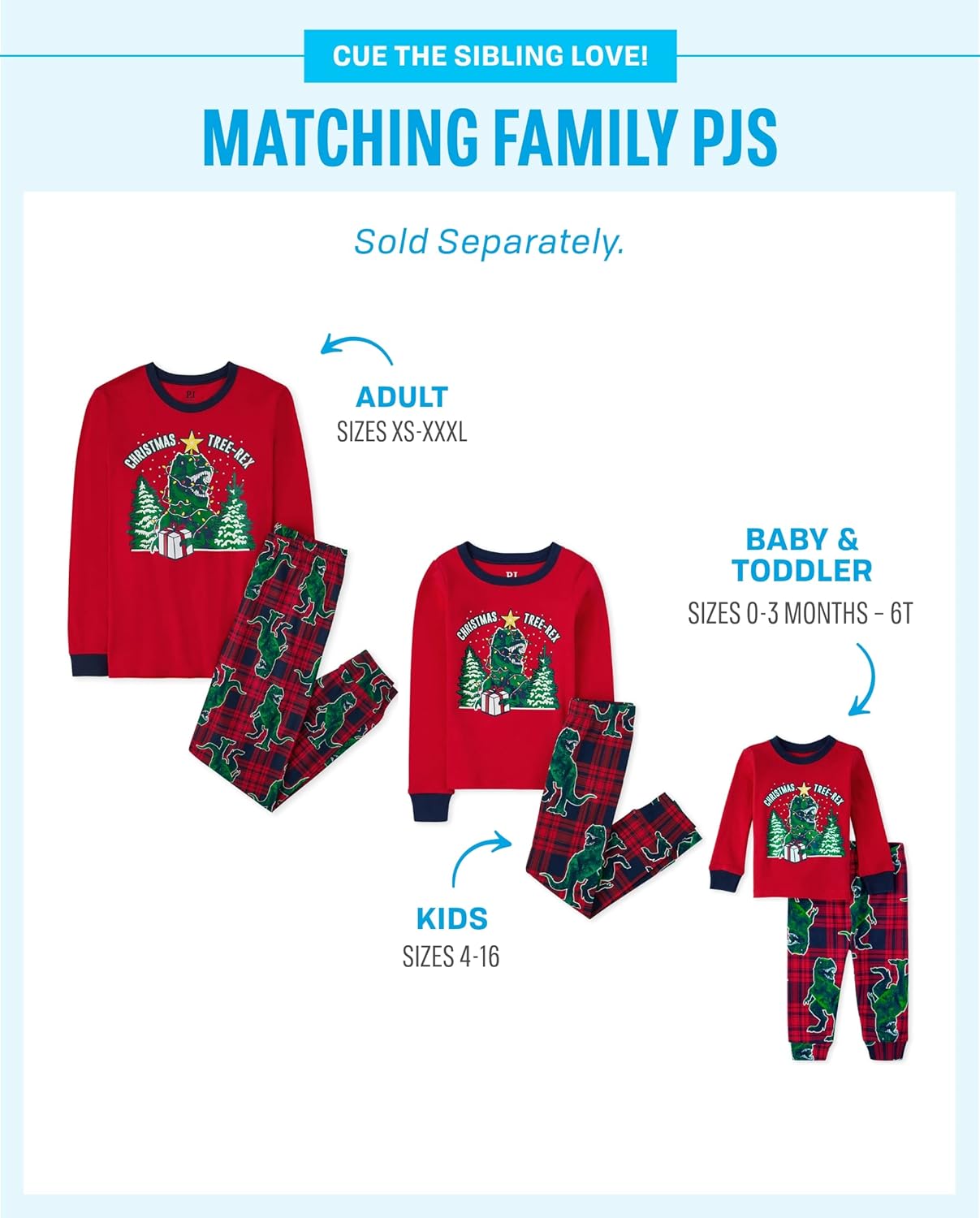 The Children’s Place Family Matching, Christmas and Holiday Pajama Sets, Cotton