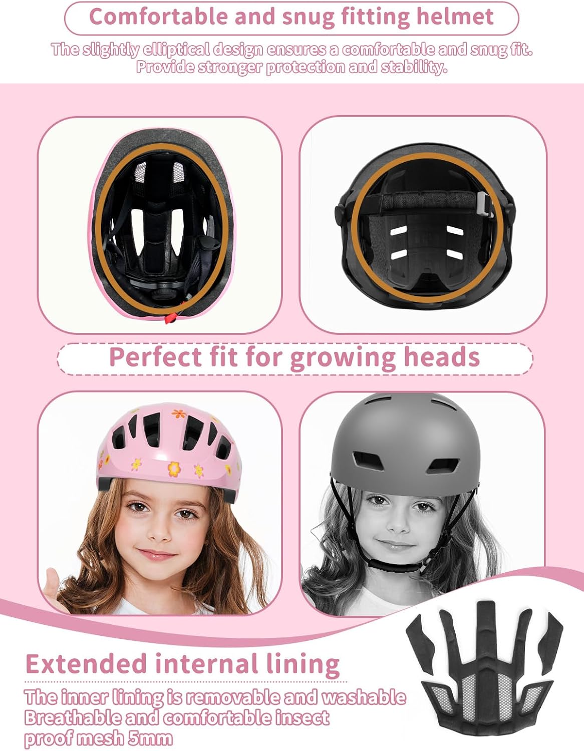 XJD Toddler Helmet Kids Bike Helmet for Infant/Baby Multi-Sport Adjustable Skateboard for Kids Boys Girls Lightweight for Age 1 and Older