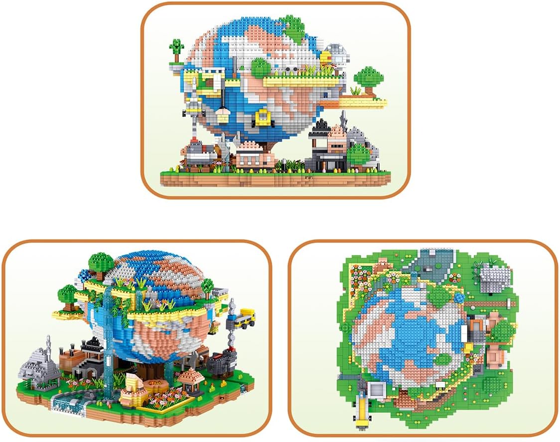 Architecture Global Village Micro Building Blocks Set(5452PCS) - Architectural Model Toys Gifts for Kid and Adult