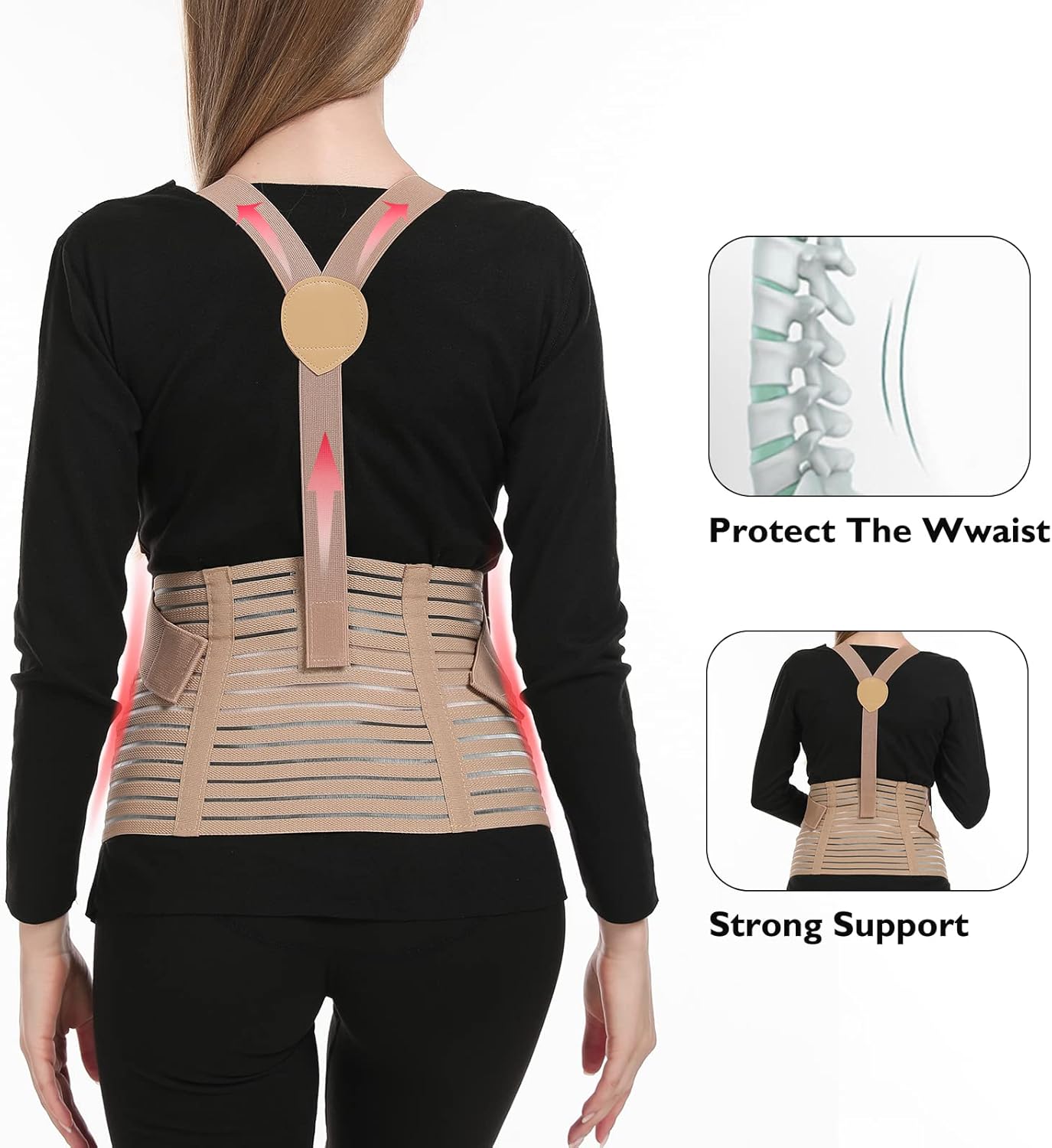 Belly Bands For Pregnant Women - Maternity Belt Pregnancy Support - Breathable Abdominal Binder, Back Support, Multiple Sizes And Colors For All Stages Of Pregnancy & Postpartum