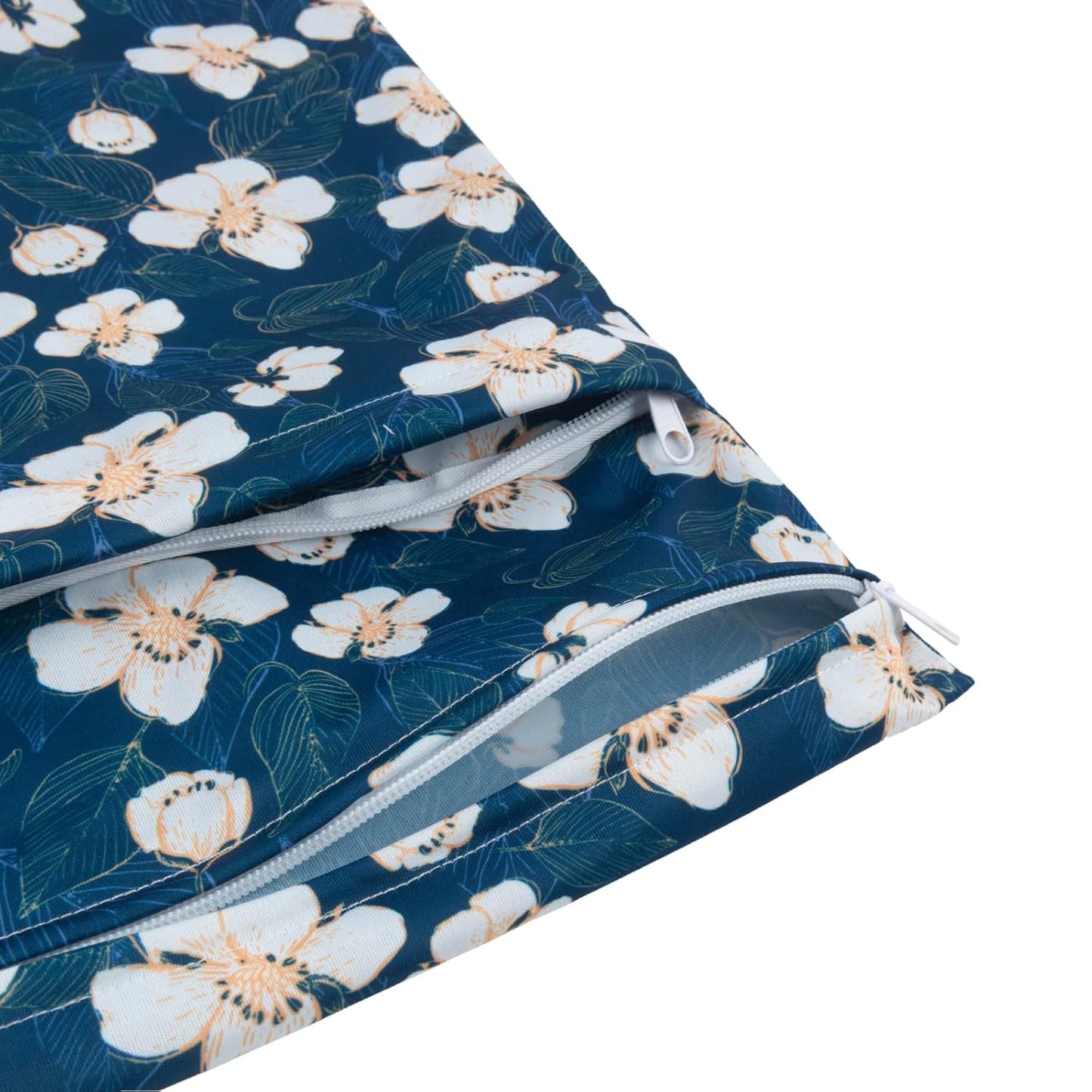 babygoal Wet Dry Bags for Baby Cloth Diapers, Washable Travel Bags, Beach, Pool, Gym Bag for Swimsuits & Wet Clothes with Two Zippered Pockets 3 Pack(S,M,L), 3SML02