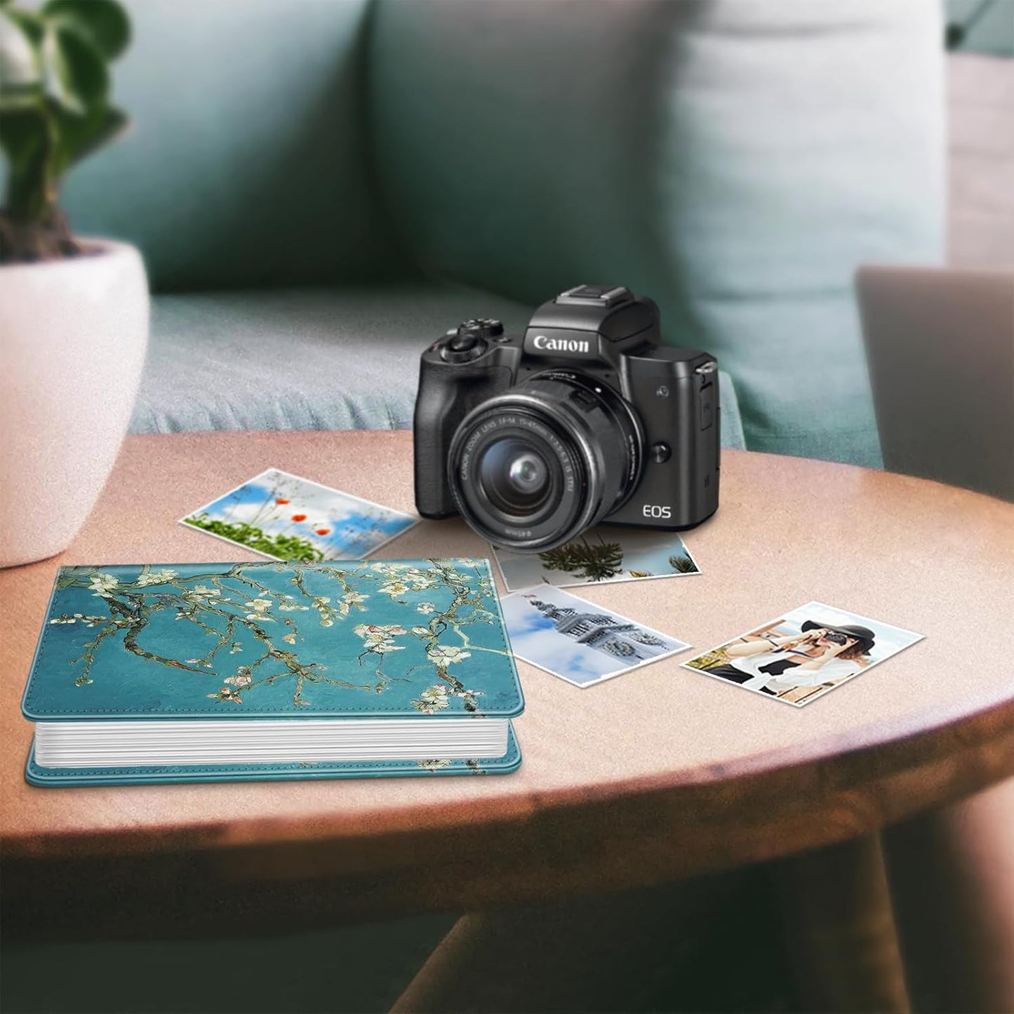 Fintie Photo Album for 4x6 Photos - 112 Pockets Vegan Leather Cover Memory Albums Book for Birthday Family Anniversary Vacation Pictures, Blossom