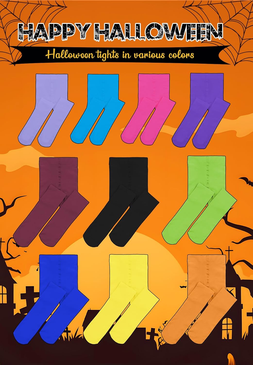 Ultra Soft Toddler Ballet Tights for Girls - Footed Dance Tights Colorful Baby Girls Leggings for Daily Party Halloween 1-6T