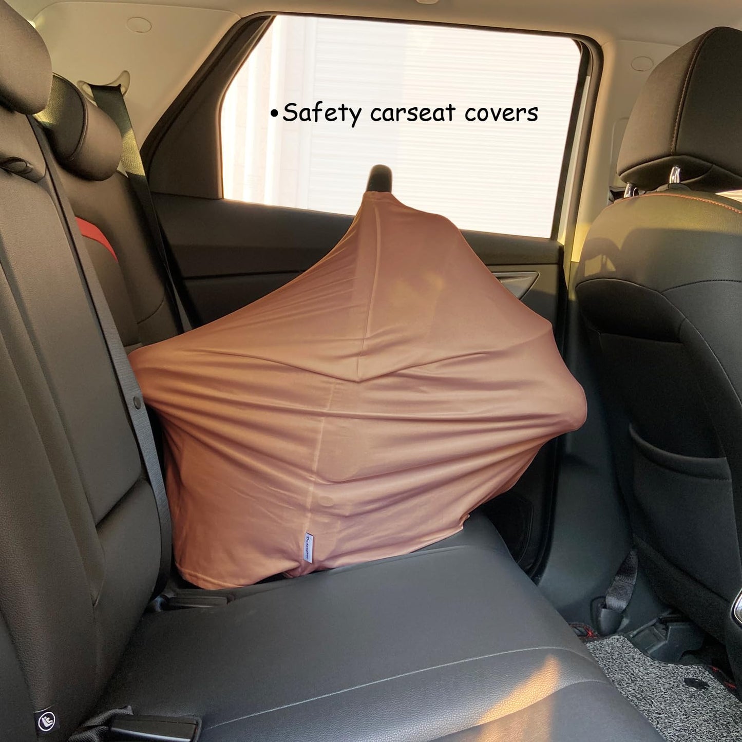 Car Seat Cover Baby for Nursing, Baby Breastfeeding Cover Carseat Canopy Covers, Solid Color Multi-use Nursing Cover for Babies (Wheat)