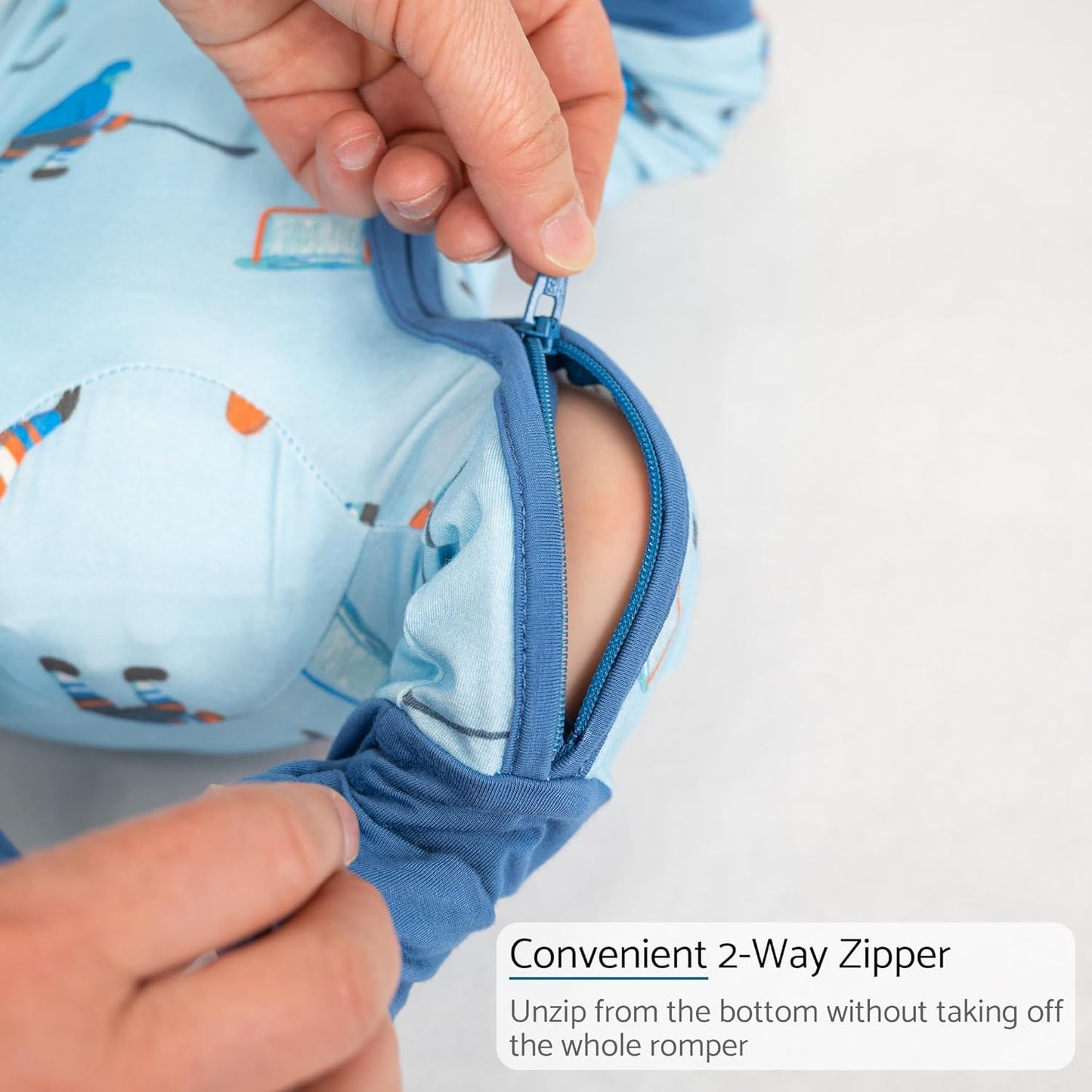 LollyBanks Baby Pajamas, Baby Romper 95% Bamboo Viscose and 5% Spandex