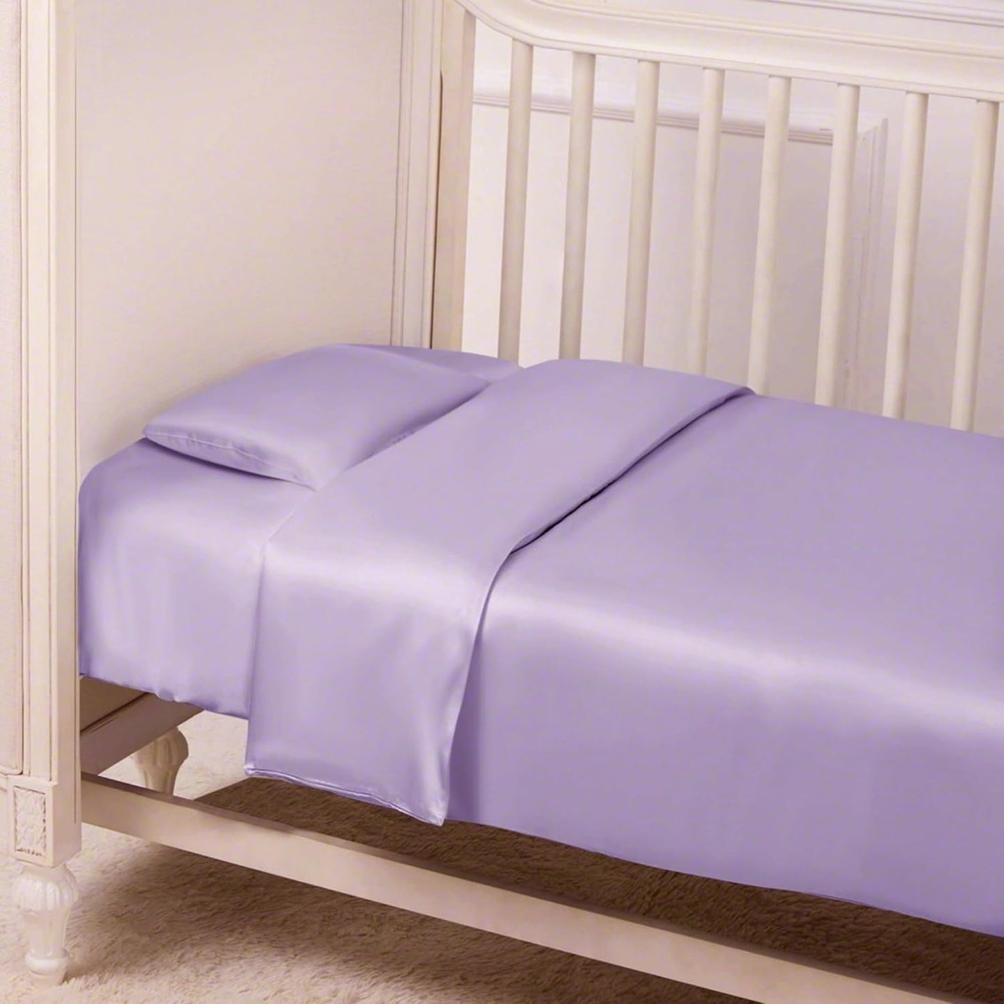 Organic Silk Baby Pillowcase with Zipper, Small 10"x13" Pillow Cover for Boys & Girls, Ideal for Bed & Travel, Soft for Kids Hair & Skin, Hypoallergenic Pillowcases for Toddlers (Mauve Plum+Pillow)