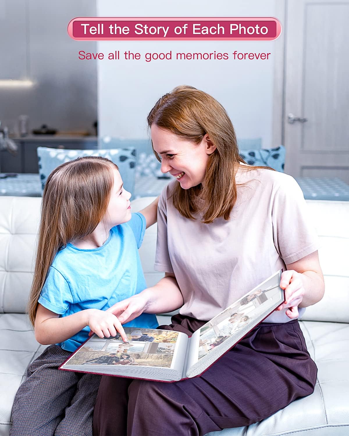 popotop Photo Album 4x6-300 Photos Linen Cover Photo Books with 300 Horizontal Pockets,Slip-in Picture Albums for Family Wedding Anniversary Baby Vacation Pictures